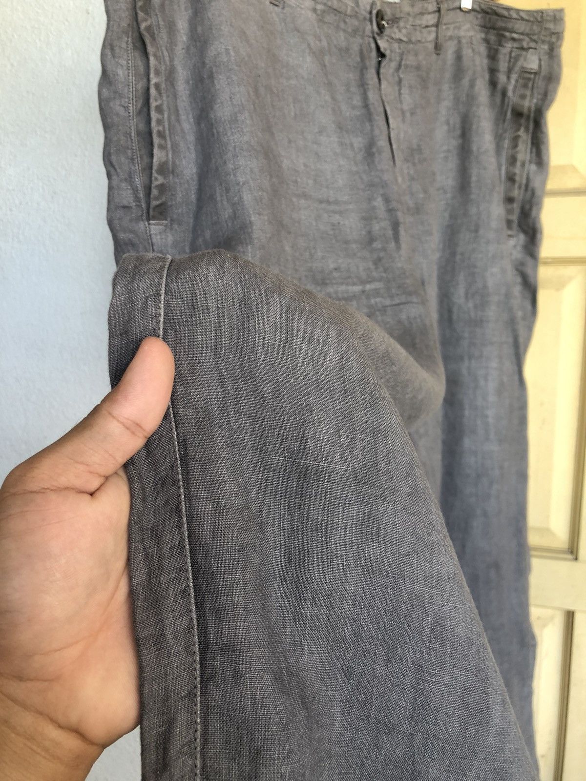 Stone Island Vintage Stone Island Linen Cropped Pants Size US 40 / EU 56 - 5 Thumbnail