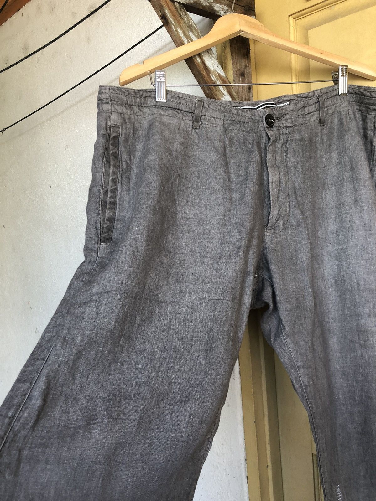 Stone Island Vintage Stone Island Linen Cropped Pants Size US 40 / EU 56 - 8 Thumbnail