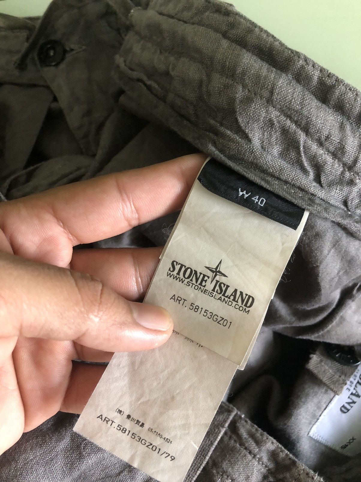 Stone Island Vintage Stone Island Linen Cropped Pants Size US 40 / EU 56 - 15 Thumbnail