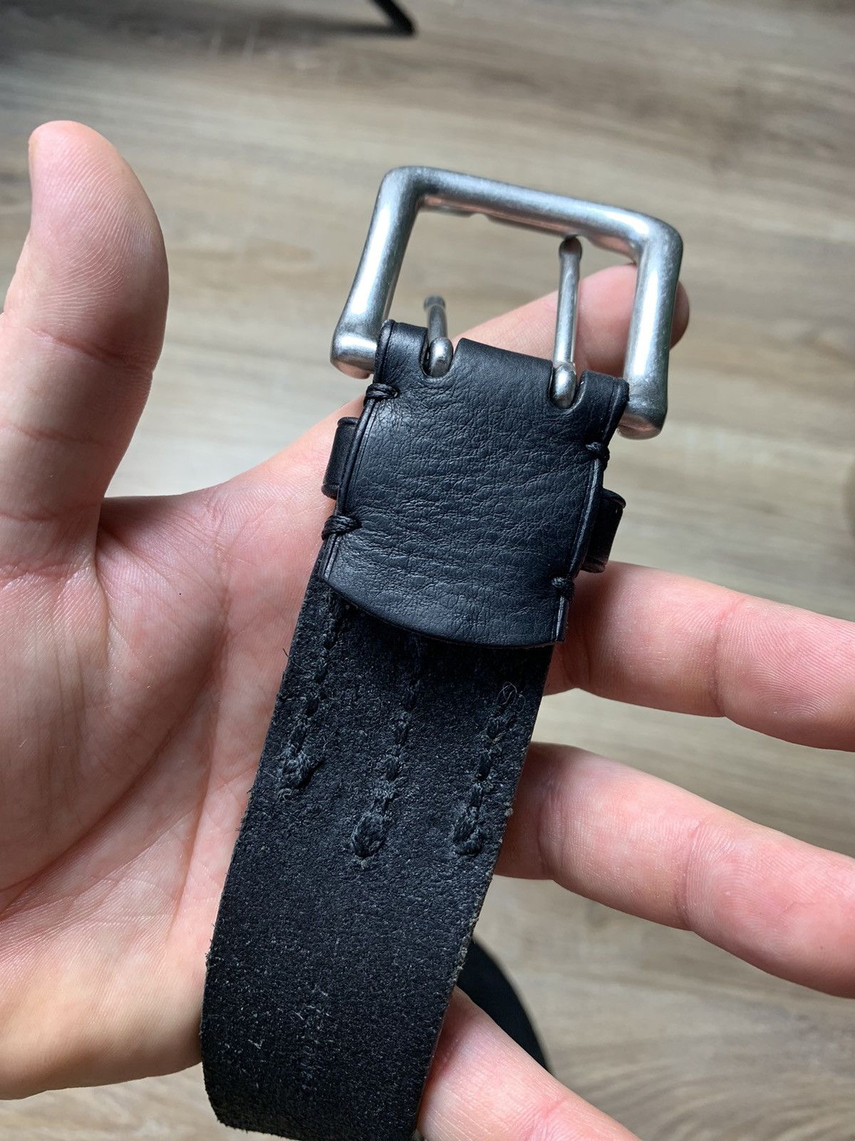 Polo by ralph lauren super black soft leather belt