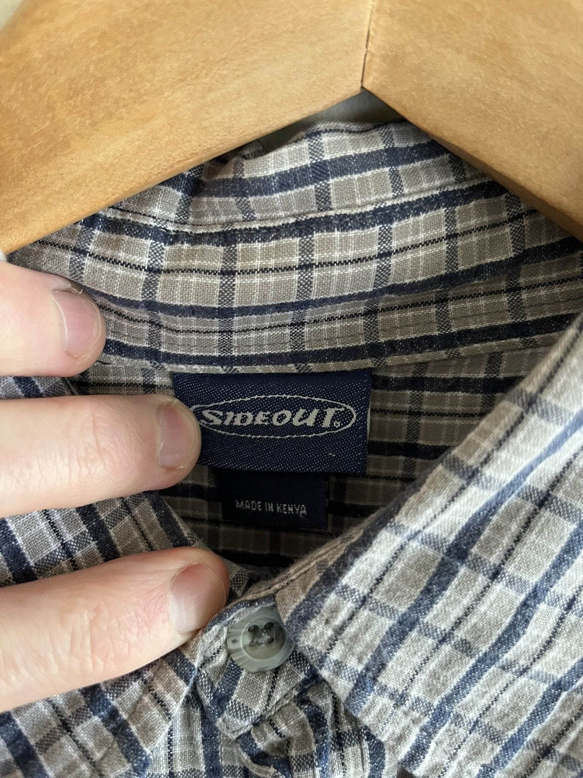Sideout Boxy Y2K SideOut Plaid Button Up Skate Our Legacy Size US L / EU 52-54 / 3 - 3 Thumbnail