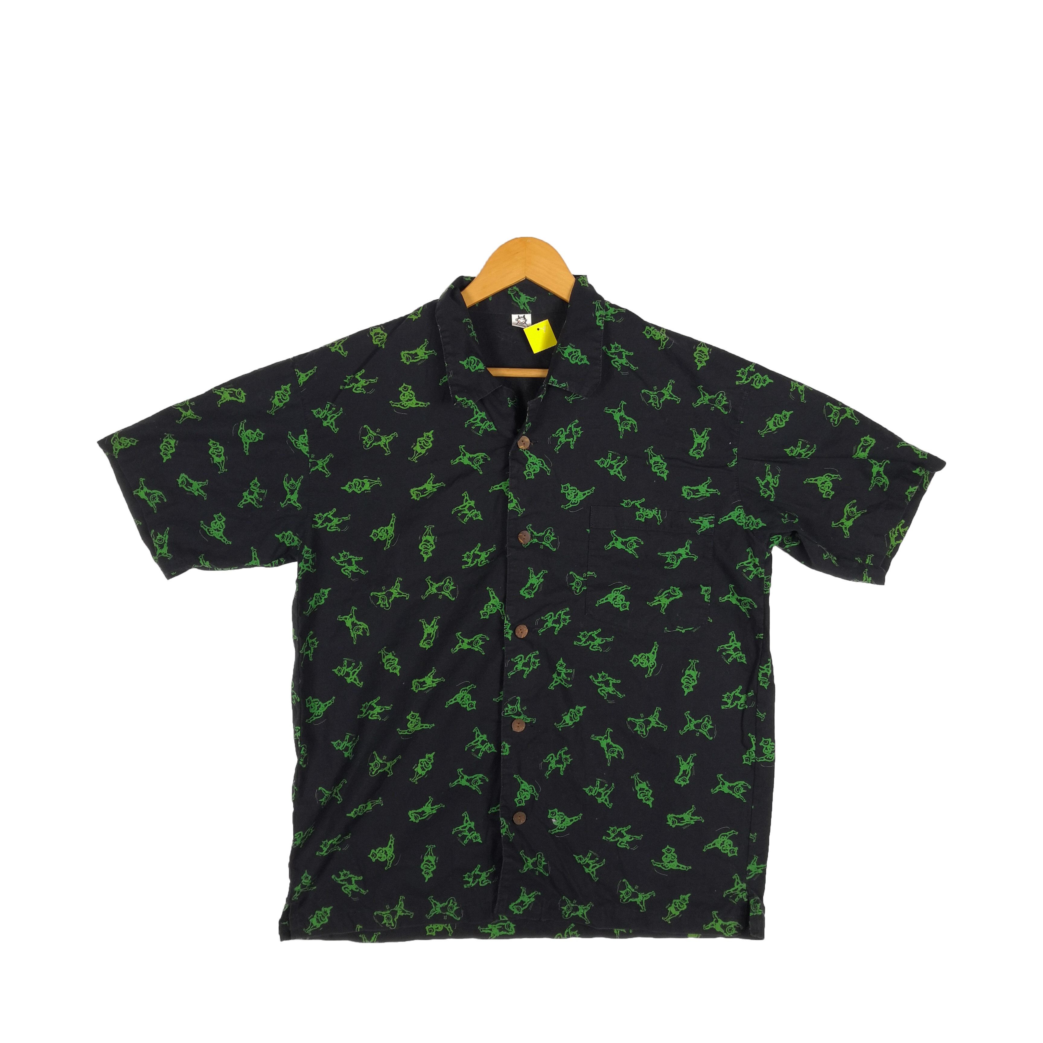 Japanese Brand Vintage Devil Shirt Over Print Button Up's | BS18455. Size US L / EU 52-54 / 3 - 1 Thumbnail