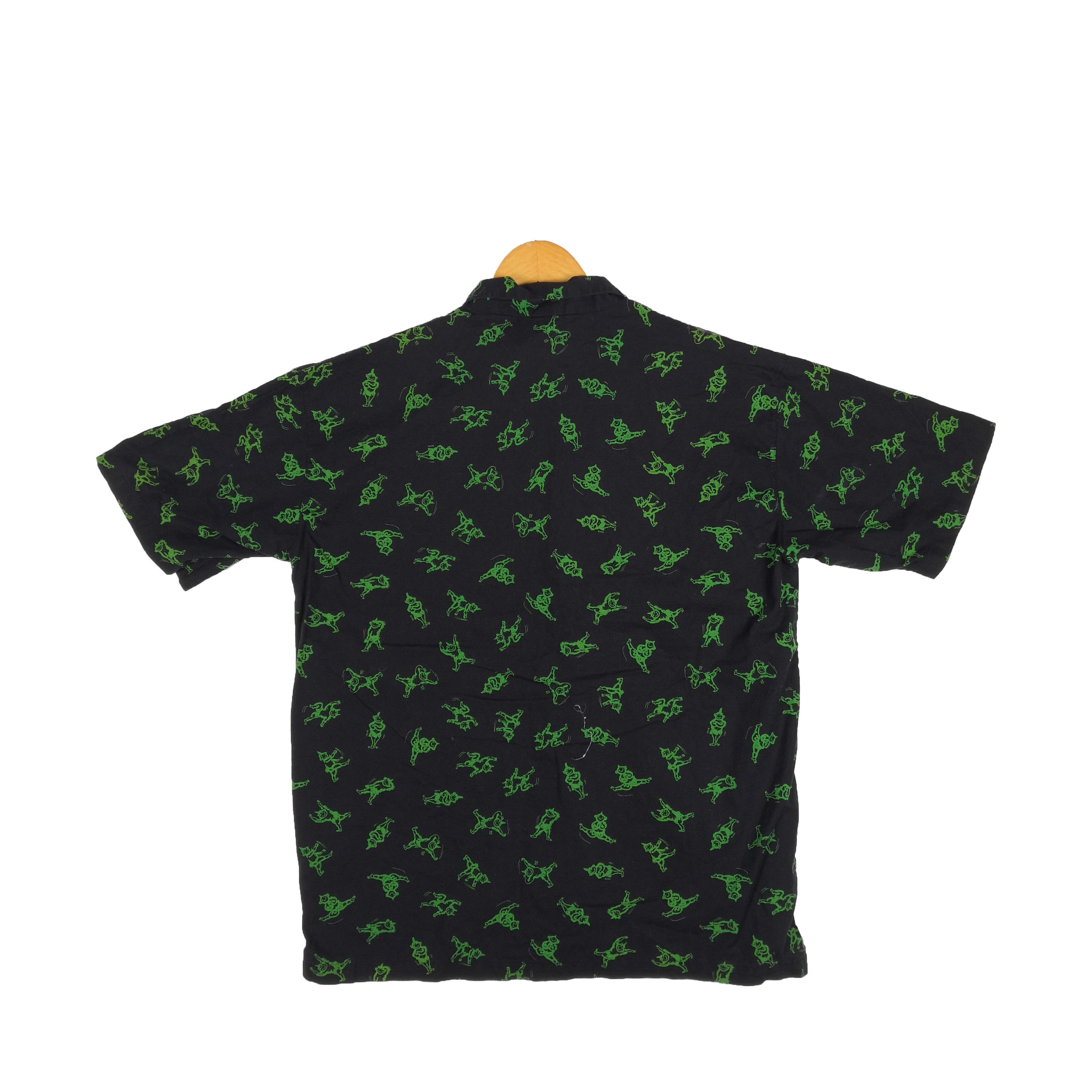 Japanese Brand Vintage Devil Shirt Over Print Button Up's | BS18455. Size US L / EU 52-54 / 3 - 2 Thumbnail