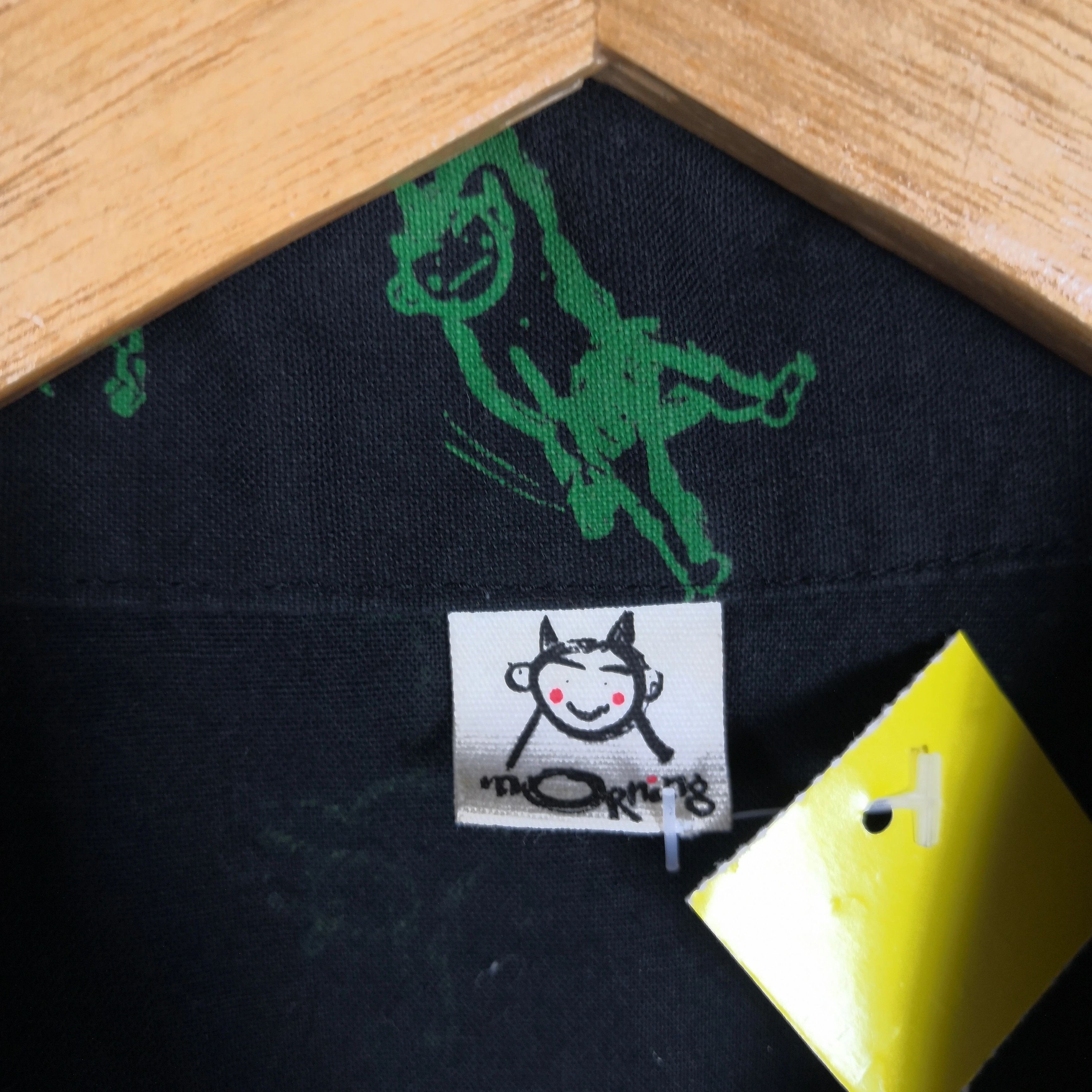 Japanese Brand Vintage Devil Shirt Over Print Button Up's | BS18455. Size US L / EU 52-54 / 3 - 6 Thumbnail