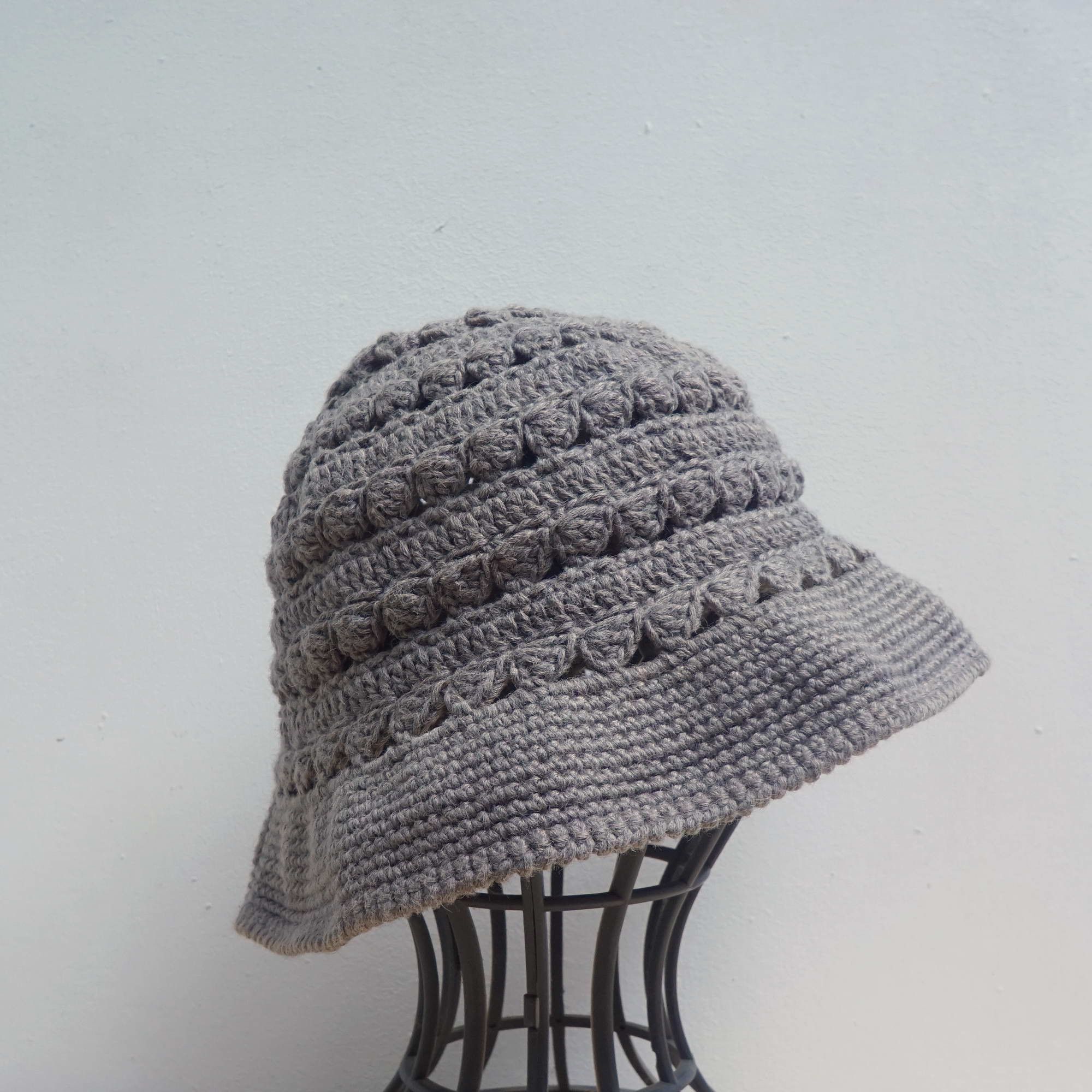 Vintage Vintage Knit Bucket Hat Size ONE SIZE - 2 Thumbnail