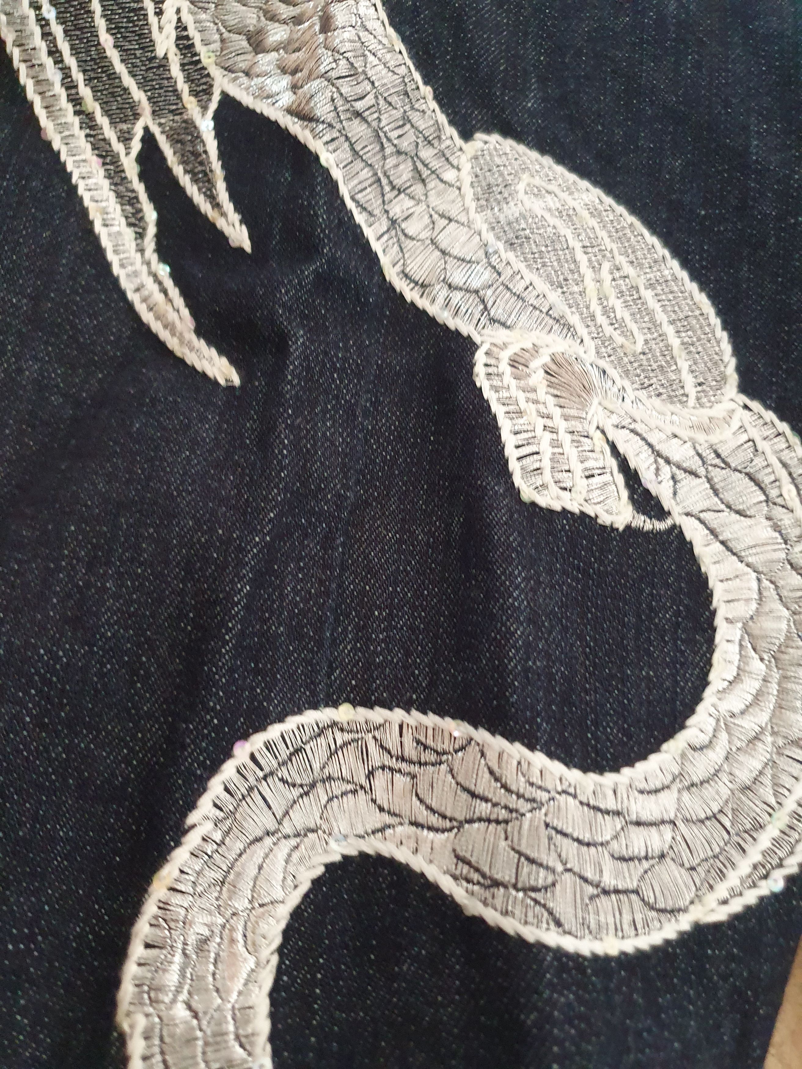 Acupuncture Acupuncture London Dragon Embroidery Vtg Y2K jeans sz 32 Size US 32 / EU 48 - 11 Thumbnail