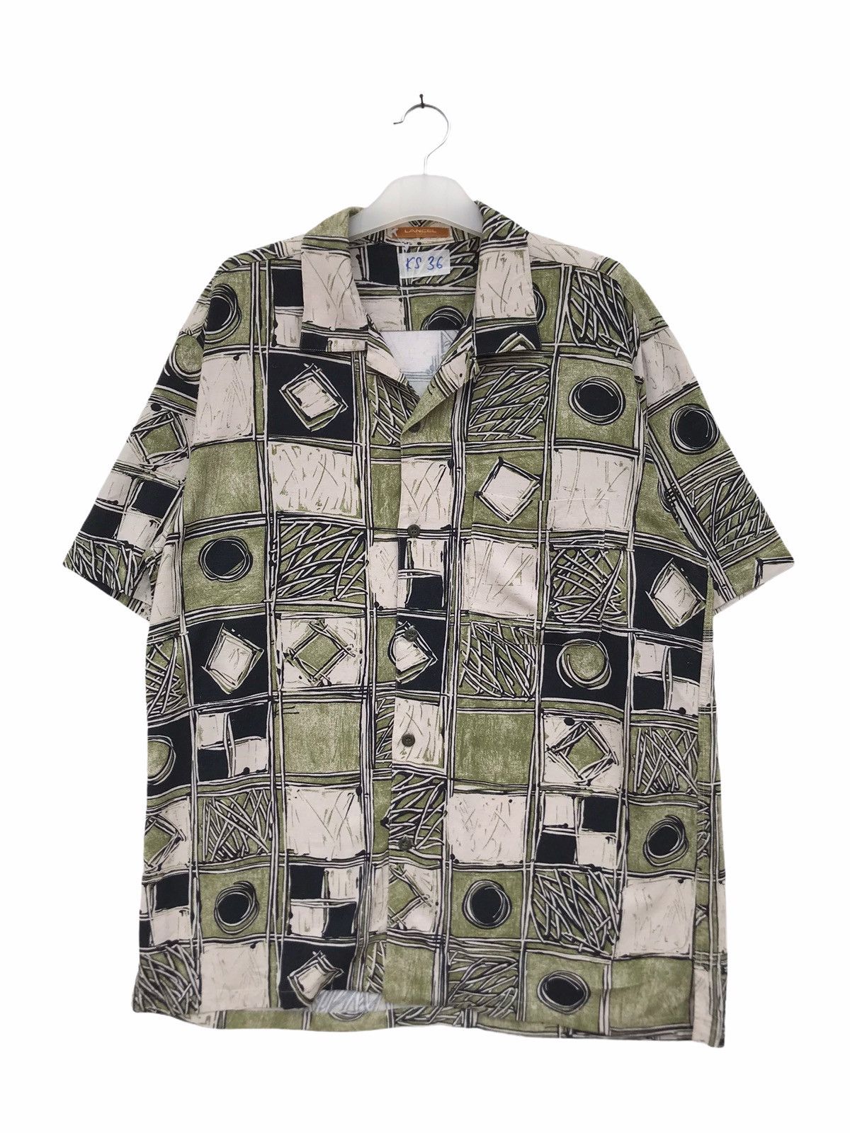 Lancel Vintage Lancel Paris Rayon Hawaiian Shirt Size US XL / EU 56 / 4 - 1 Thumbnail
