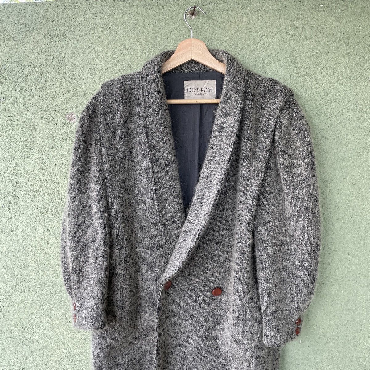 Japanese Brand Vintage Love Rich Mohair Shag Shaggy Jacket Rare Size US L / EU 52-54 / 3 - 3 Thumbnail