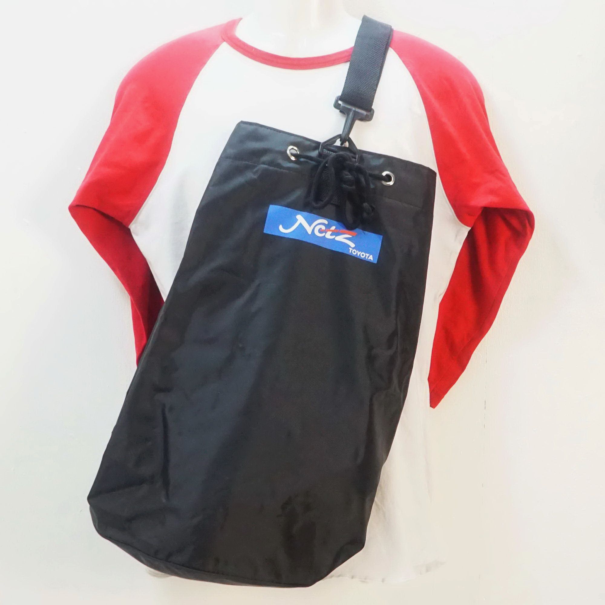 Japanese Brand NETZ TOYOTA Sling Drawstring Barrel Bag Size ONE SIZE - 7 Thumbnail