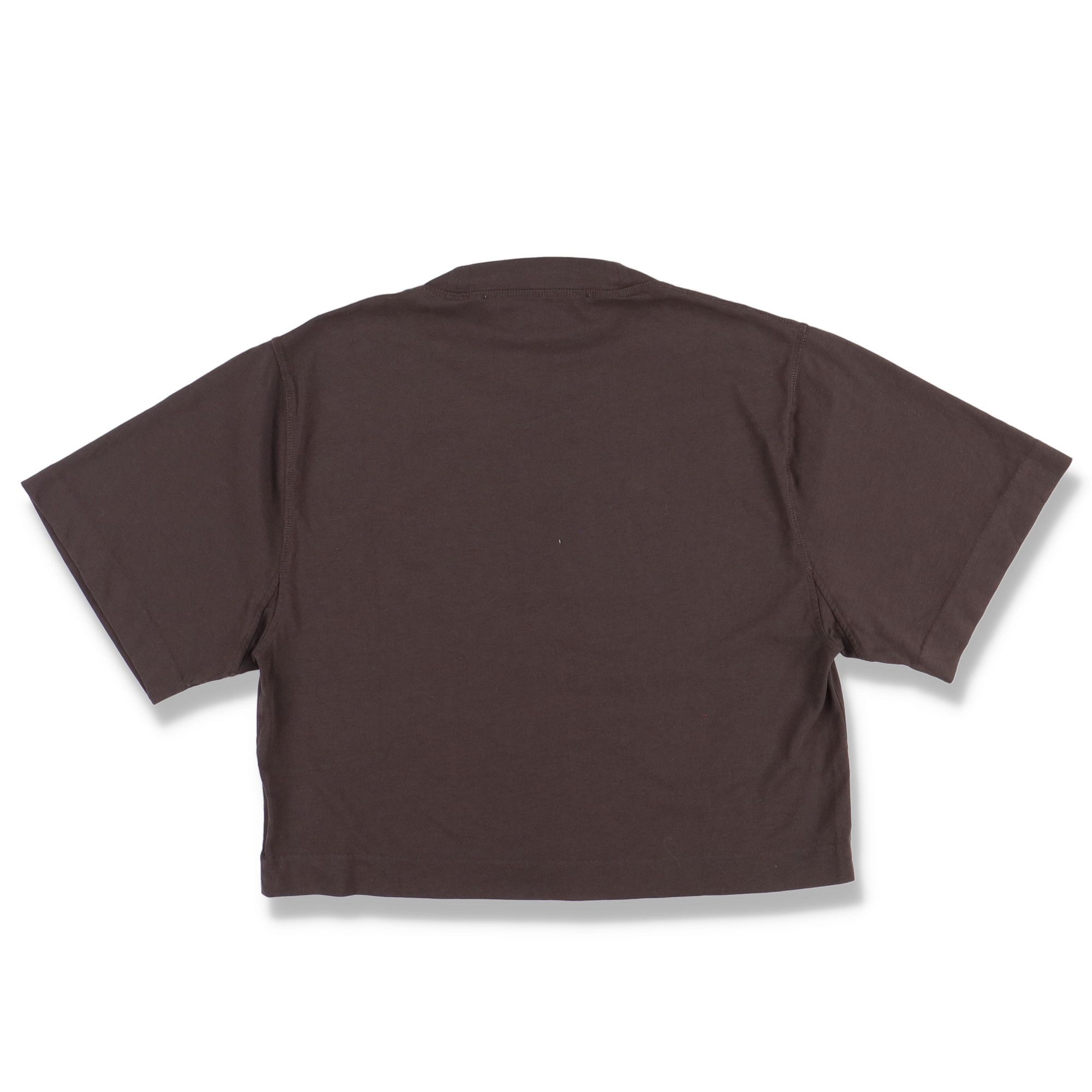 Off-White Brown Tie-Dye Signature Logo Cropped T-Shirt Size M / US 6-8 / IT 42-44 - 7 Thumbnail