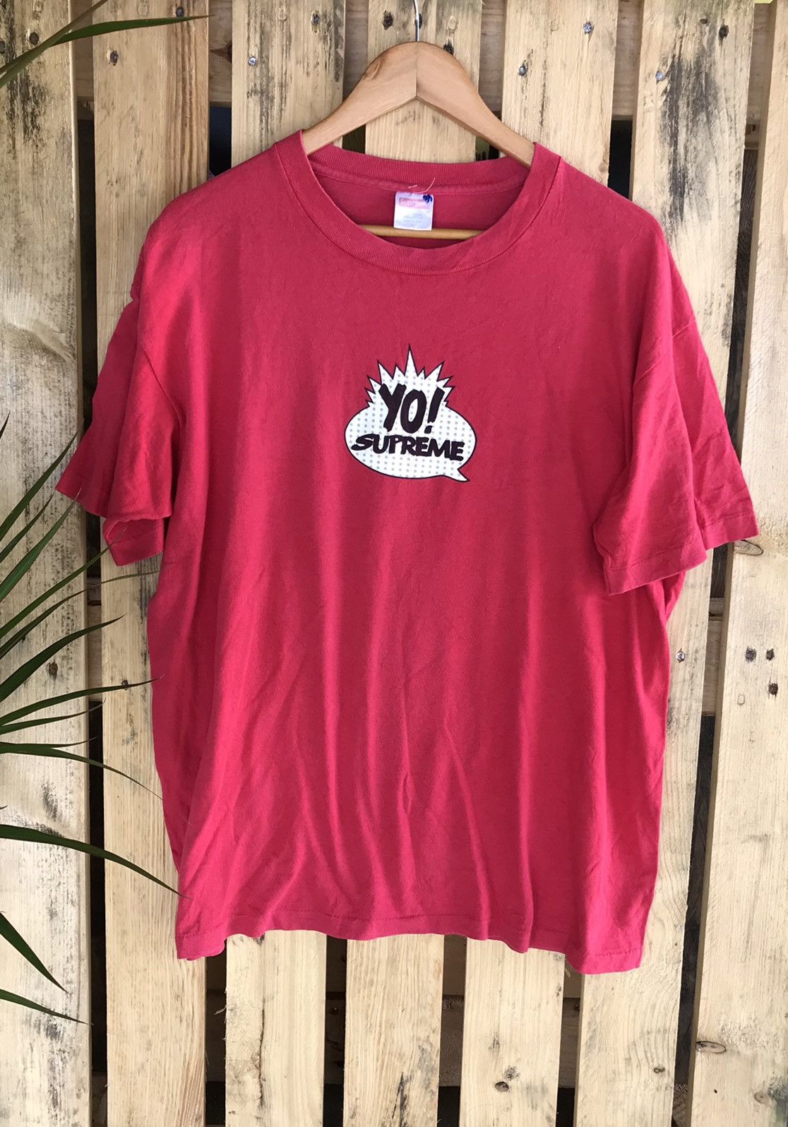 image of VTG 90's Supreme Yo! Mtv Yo! Raps Parody Tee in Red, Men's (Size XL)