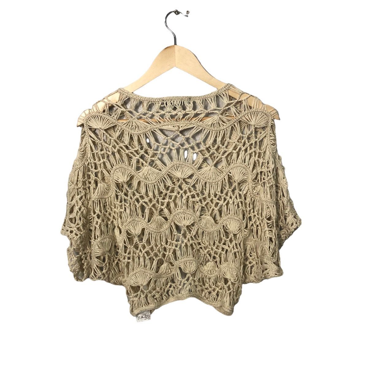 Aran Isles Knitwear Vintage & By P & D Knitwear Cardigan Crop Top Size S / US 4 / IT 40 - 4 Thumbnail