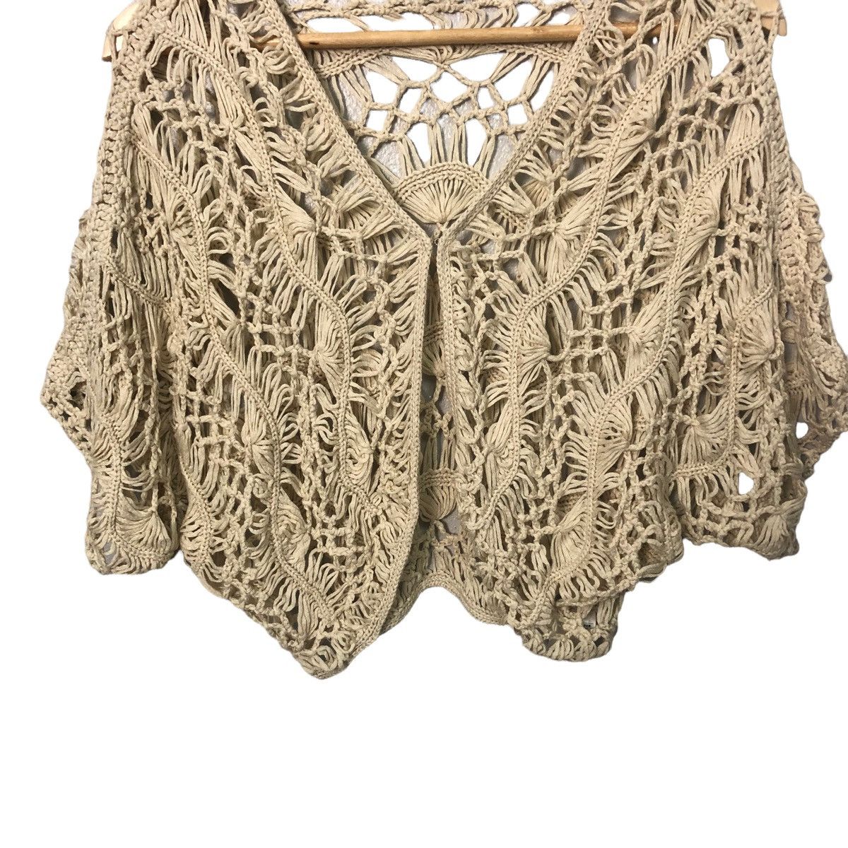 Aran Isles Knitwear Vintage & By P & D Knitwear Cardigan Crop Top Size S / US 4 / IT 40 - 3 Thumbnail