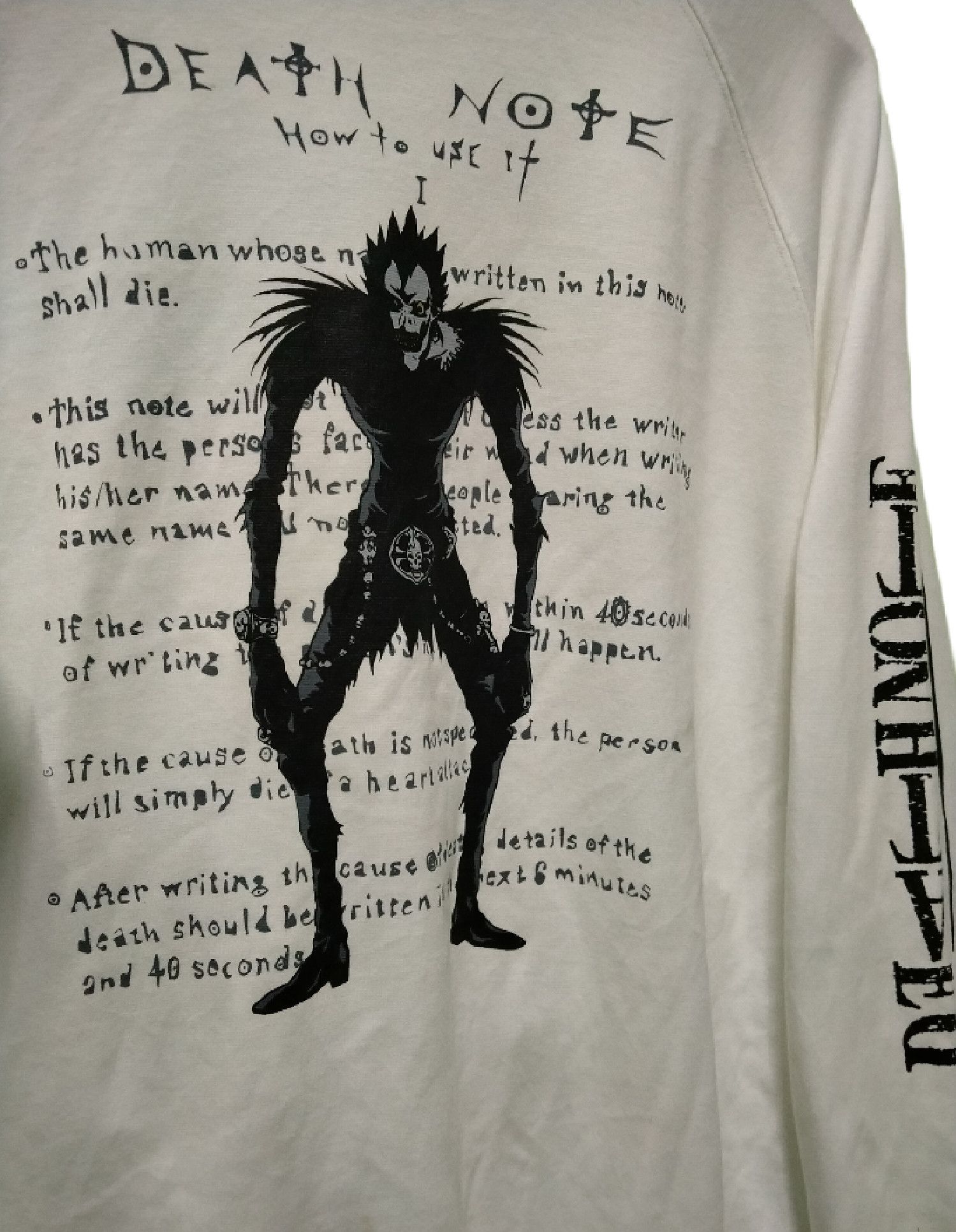 Anime Vintage Distressed Death Note Ryuk Light Yagami Mello Size US L / EU 52-54 / 3 - 8 Thumbnail
