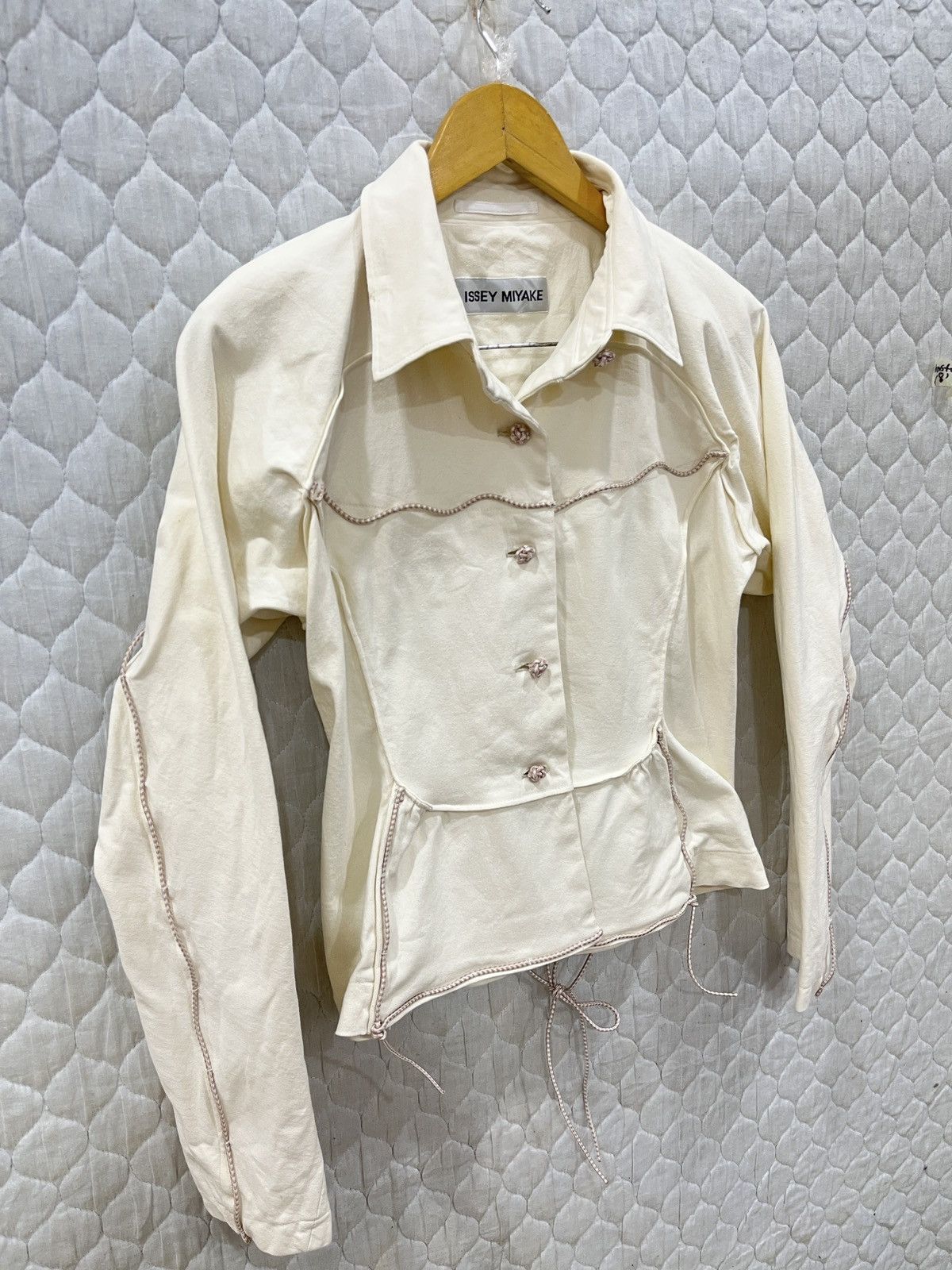 Issey Miyake (Qqq)🔥🔥ARCHIVE SS2004 ISSEY MIYAKE BONDAGE JACKET Size S / US 4 / IT 40 - 3 Thumbnail