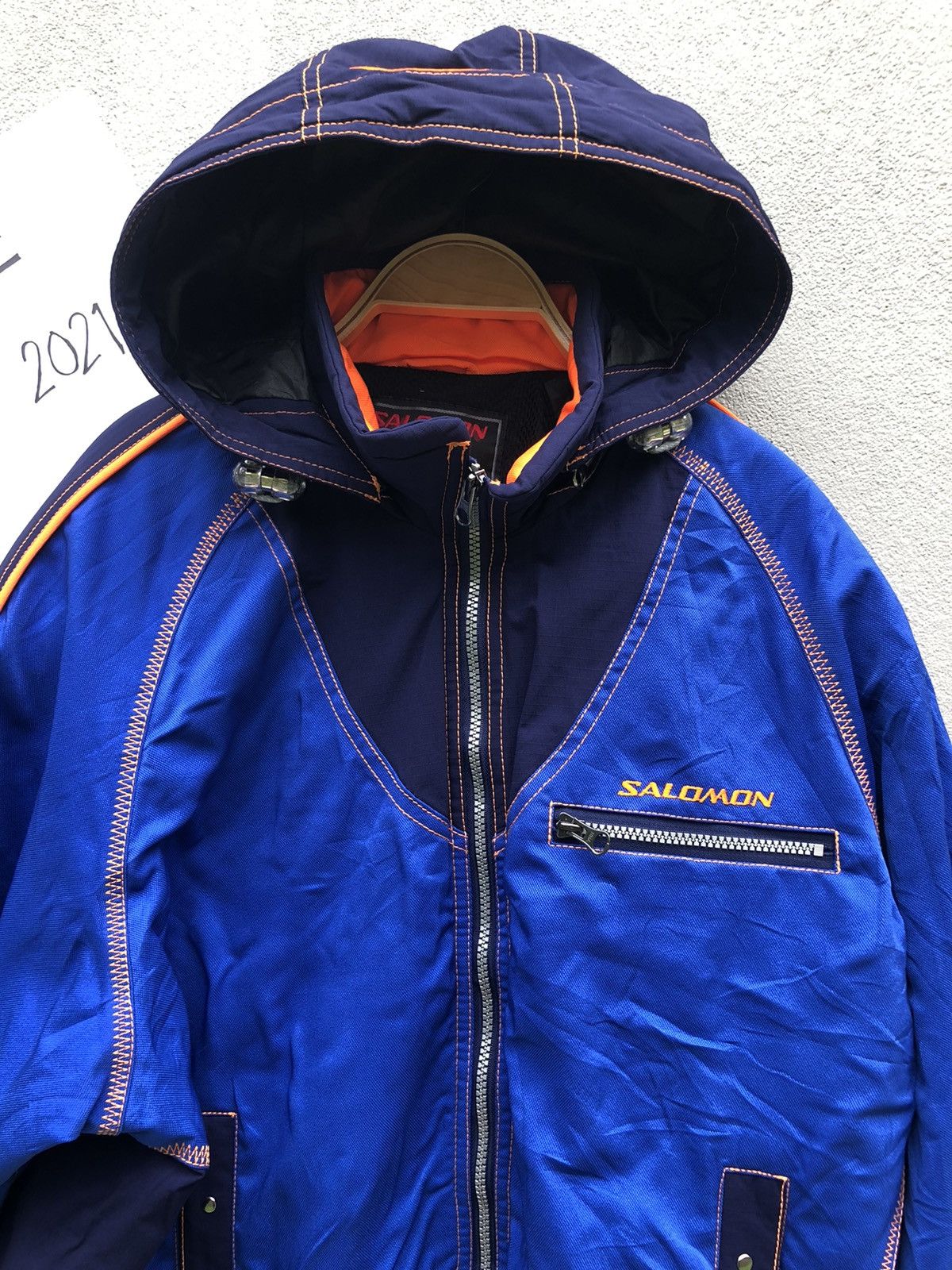 Salomon Vintage Salomon Zipper Ups Hoodie Jacket Size US XL / EU 56 / 4 - 4 Thumbnail