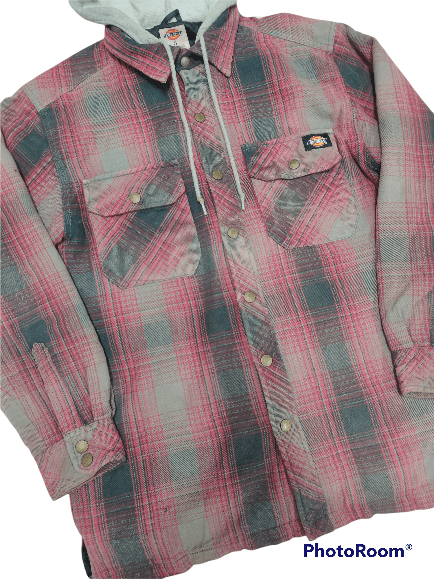 Dickies Vintage Dickies Shadow Plaid Hoodie Shirt Jacket Size US S / EU 44-46 / 1 - 4 Thumbnail