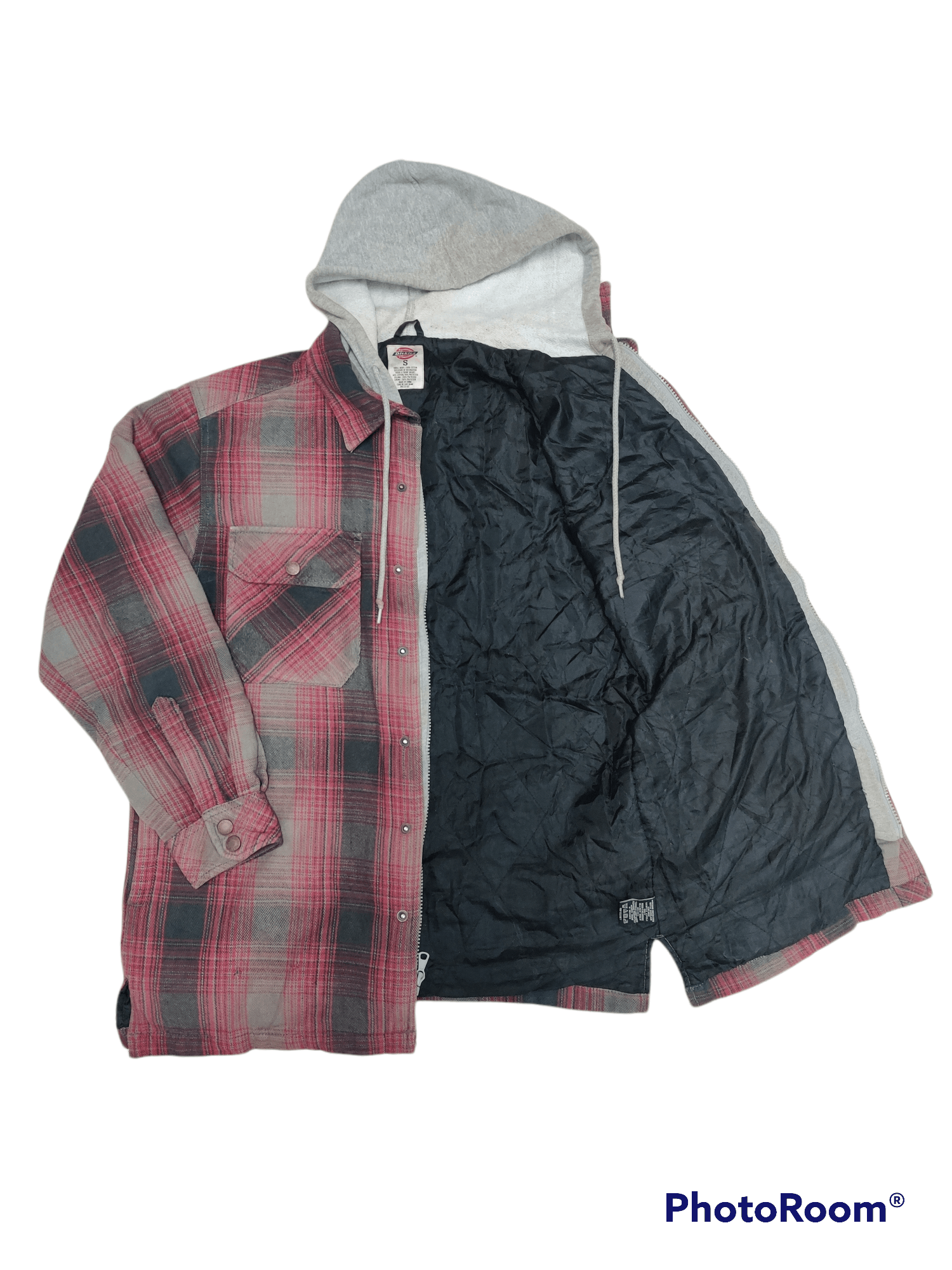Dickies Vintage Dickies Shadow Plaid Hoodie Shirt Jacket Size US S / EU 44-46 / 1 - 12 Thumbnail