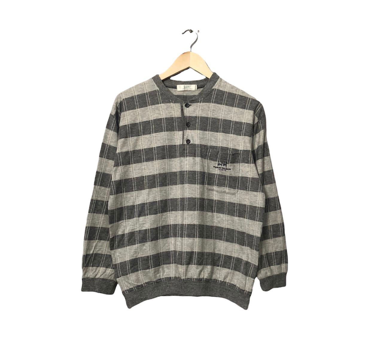 Pierre Balmain Vintage Vent Vent Pierre Bailman Paris Striped Sweatshirt Size US M / EU 48-50 / 2 - 1 Thumbnail