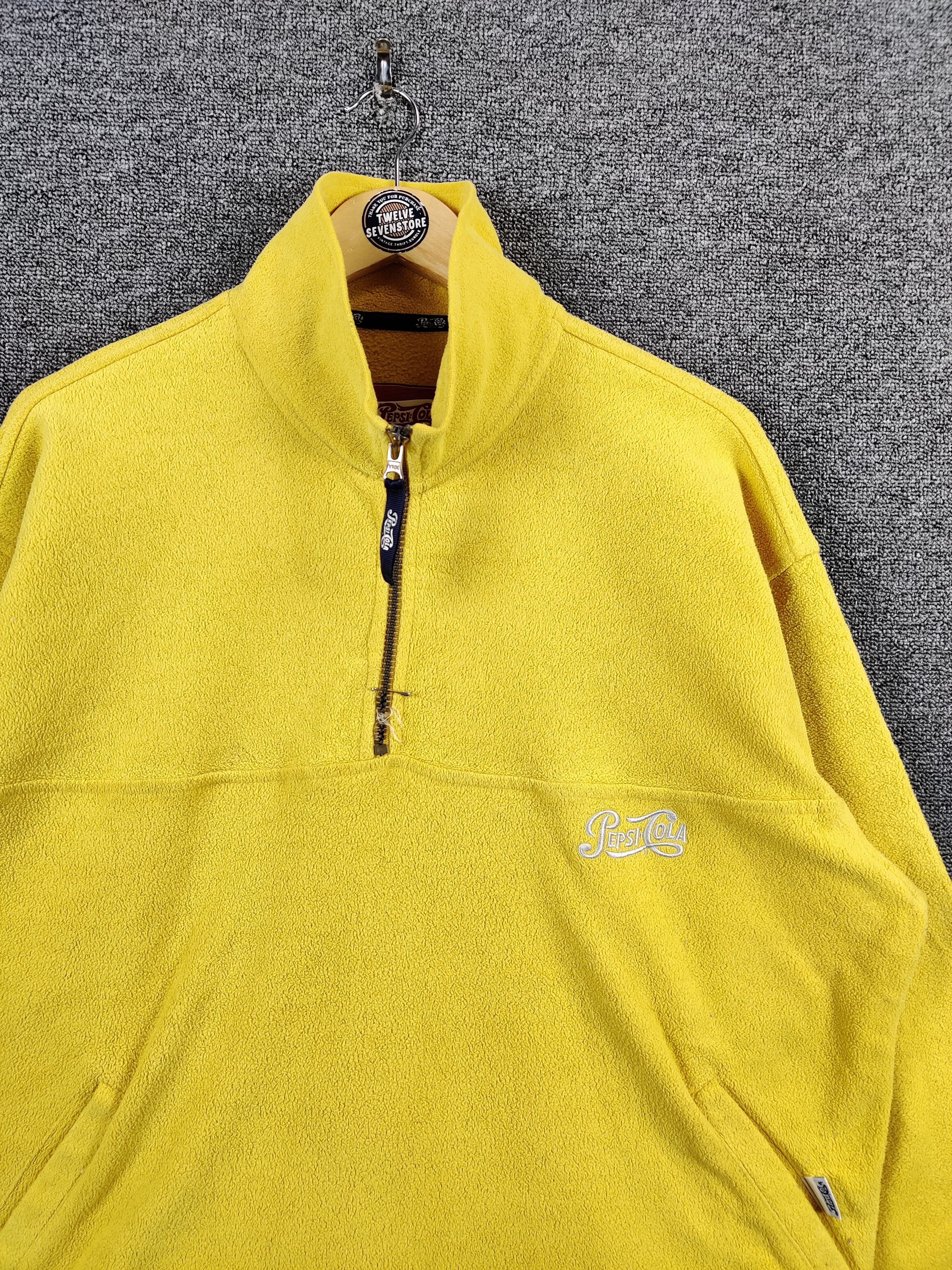 Coca Cola Vintage Pepsi Cola Fleece Half Zipper Jacket Size US L / EU 52-54 / 3 - 4 Thumbnail