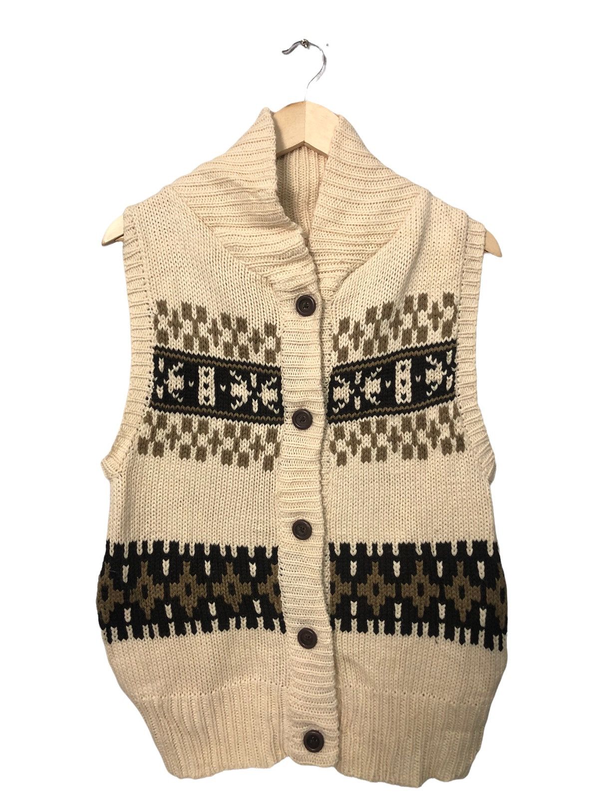 Aran Isles Knitwear Vintage Heart Market Button Ups Knitwear Vest Size US S / EU 44-46 / 1 - 2 Thumbnail