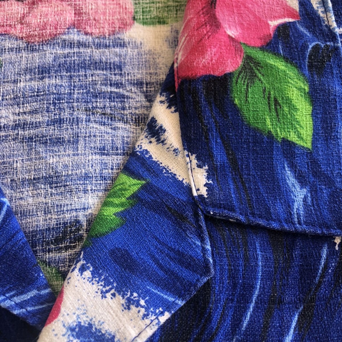 Batik Bay Vintage Hawaiian Shirt Cotton Barkcloth Big Size Size US XXL / EU 58 / 5 - 10 Thumbnail