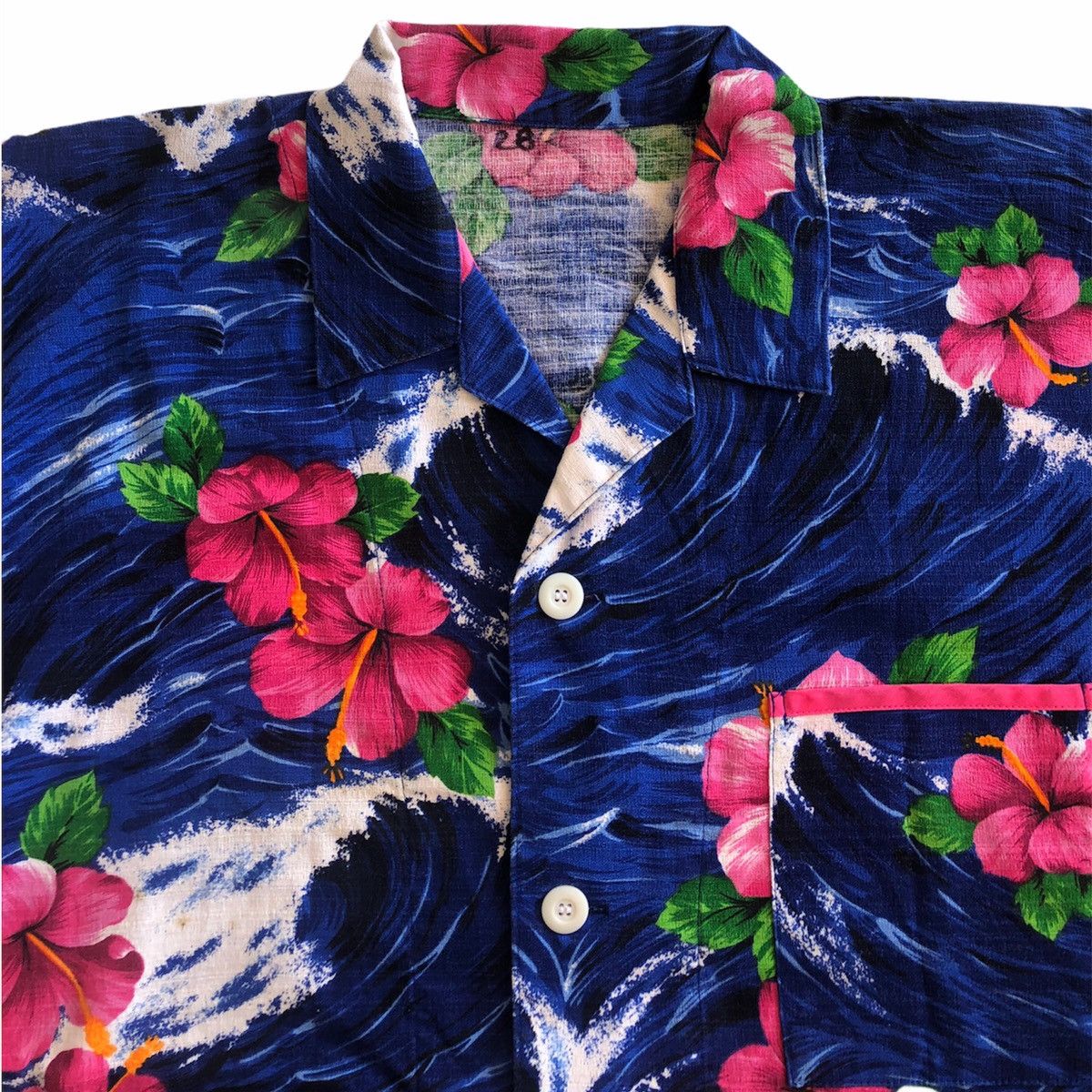 Batik Bay Vintage Hawaiian Shirt Cotton Barkcloth Big Size Size US XXL / EU 58 / 5 - 4 Thumbnail