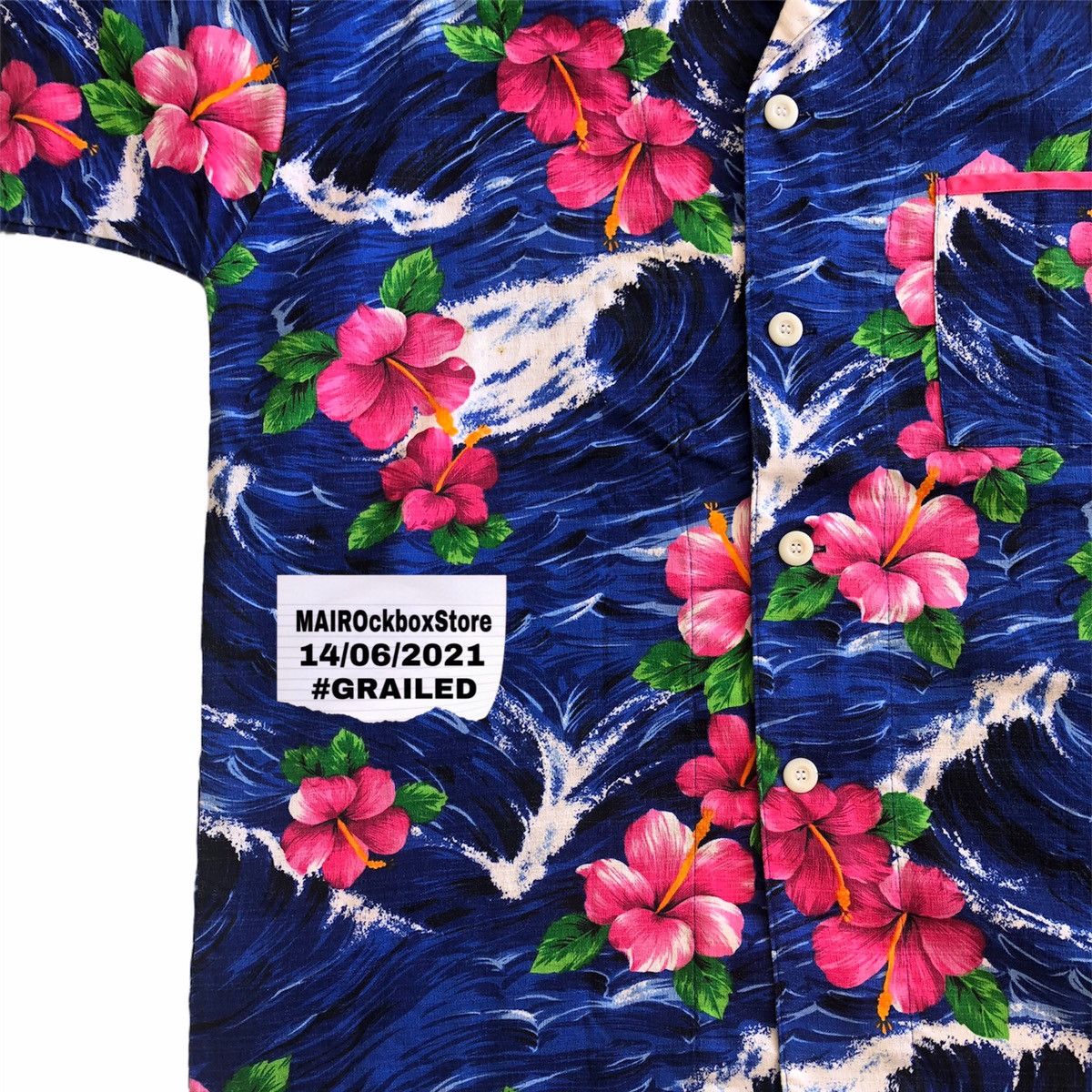 Batik Bay Vintage Hawaiian Shirt Cotton Barkcloth Big Size Size US XXL / EU 58 / 5 - 3 Thumbnail