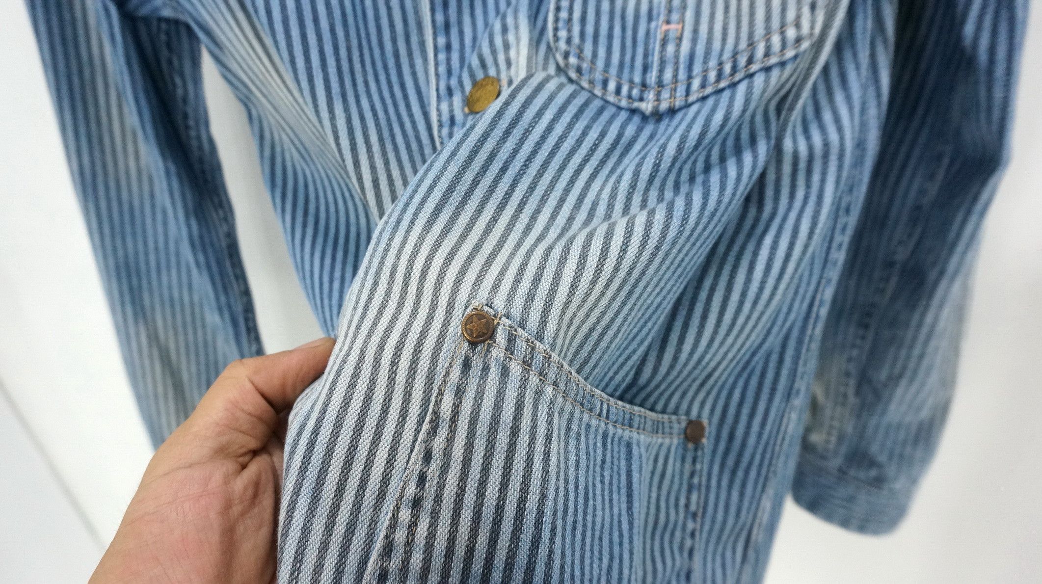 Japanese Brand Rare! Japan CEPO & Denim Union Made Women's Denim Shirt Size M / US 6-8 / IT 42-44 - 7 Thumbnail