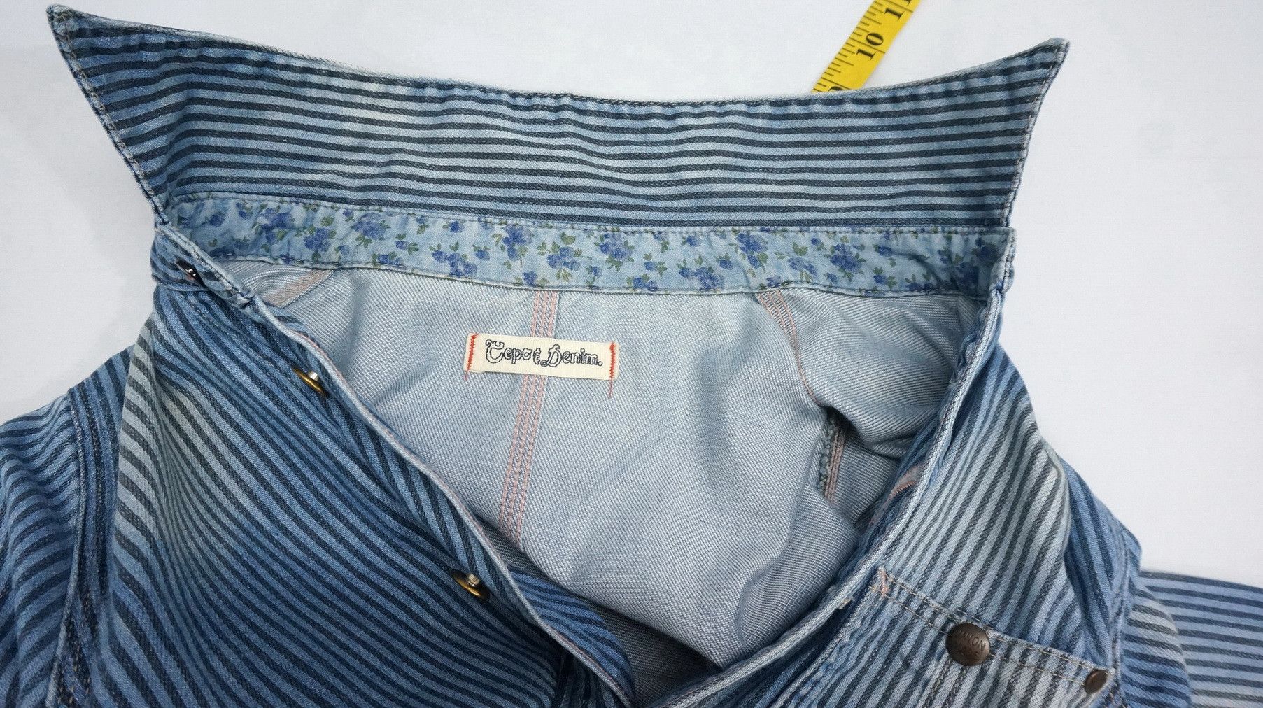 Japanese Brand Rare! Japan CEPO & Denim Union Made Women's Denim Shirt Size M / US 6-8 / IT 42-44 - 9 Thumbnail