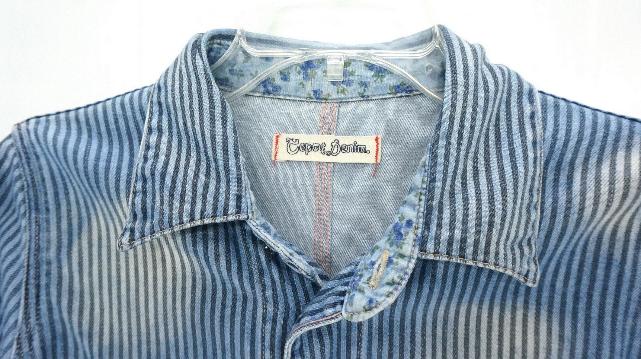 Japanese Brand Rare! Japan CEPO & Denim Union Made Women's Denim Shirt Size M / US 6-8 / IT 42-44 - 3 Thumbnail