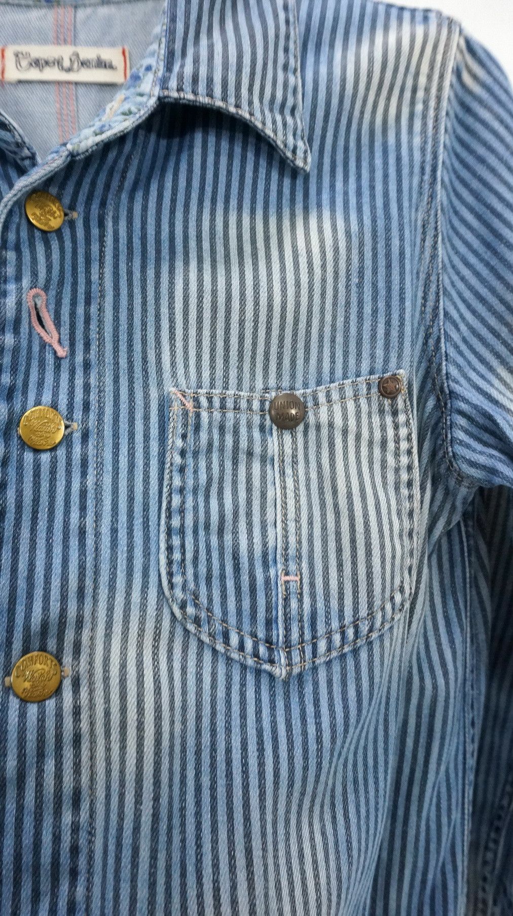 Japanese Brand Rare! Japan CEPO & Denim Union Made Women's Denim Shirt Size M / US 6-8 / IT 42-44 - 8 Thumbnail