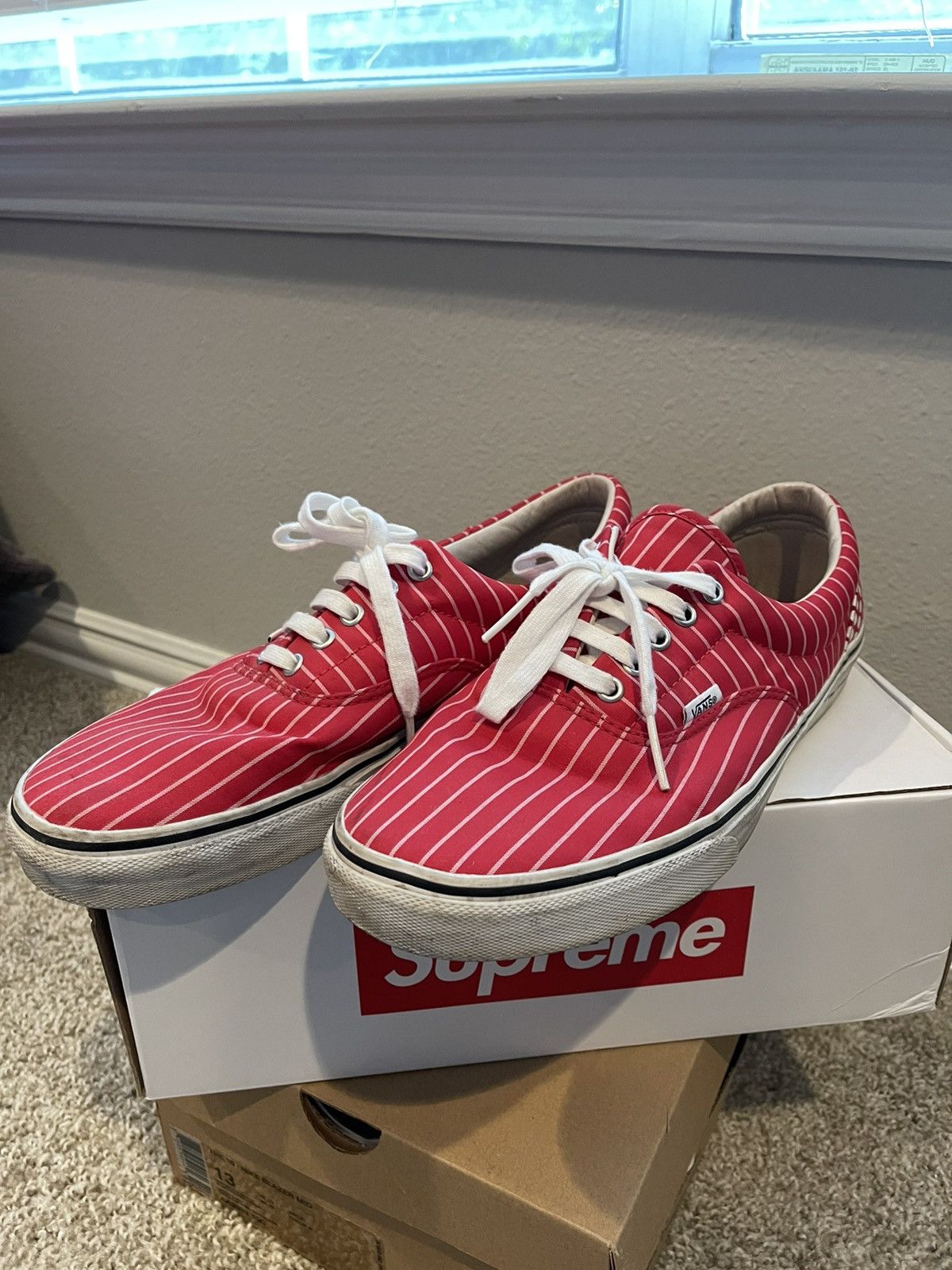 Comme de Garcon Supreme Vans Red