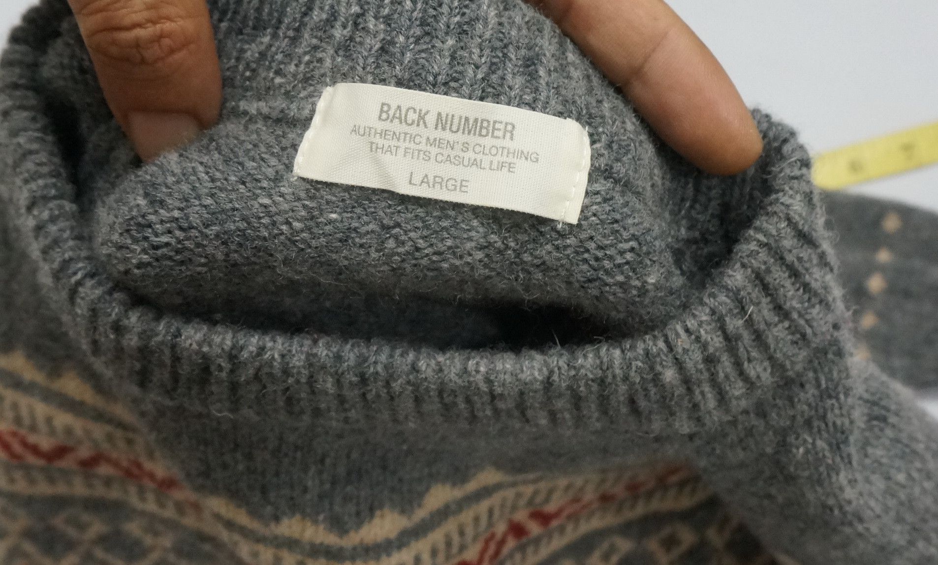 Japanese Brand Japan BACK NUMBER Native Wool Sweater Size US S / EU 44-46 / 1 - 5 Thumbnail