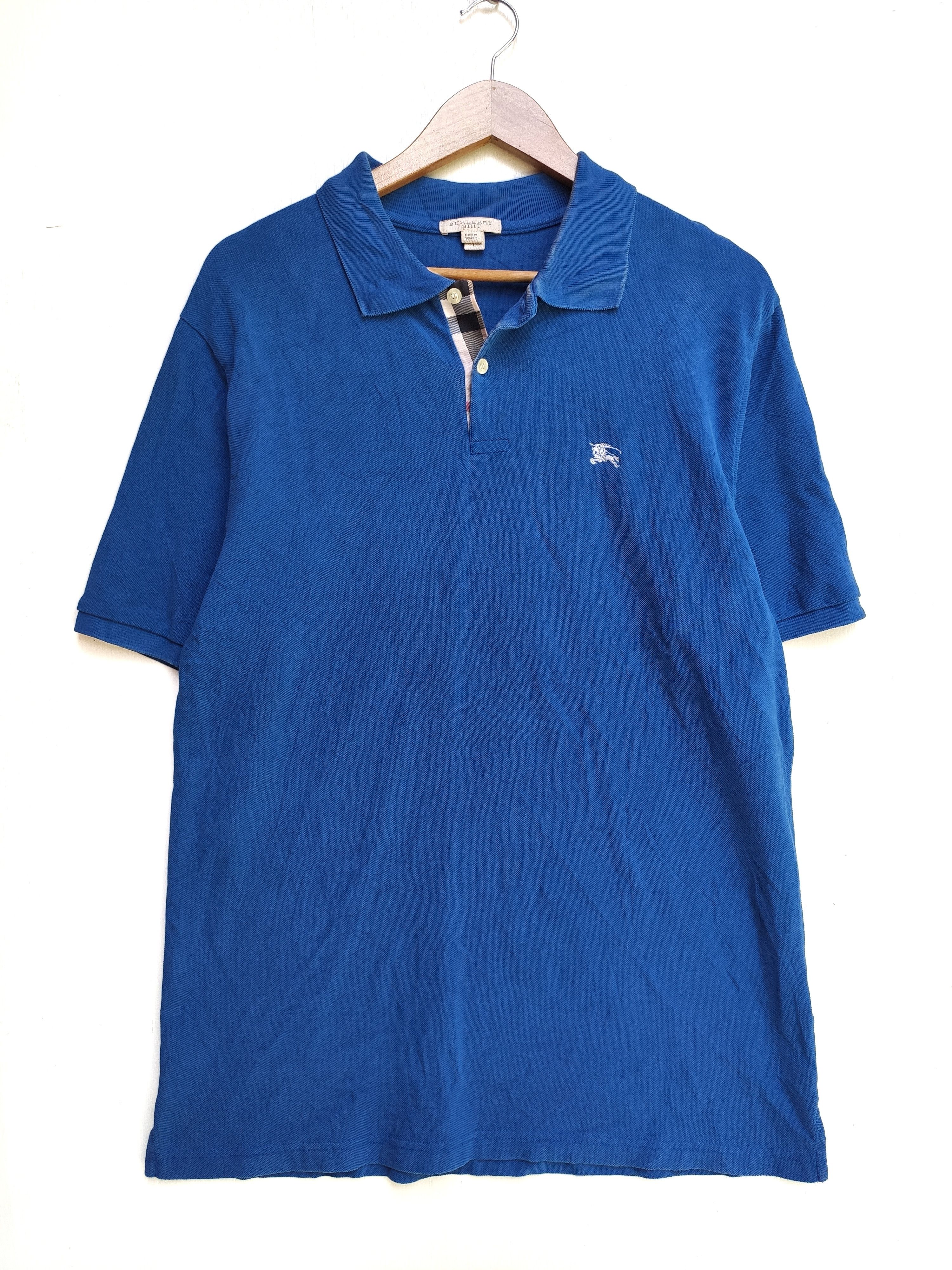 Burberry 🔥 Burberry nova check polo tee small logo embroidery Size US L / EU 52-54 / 3 - 1 Thumbnail