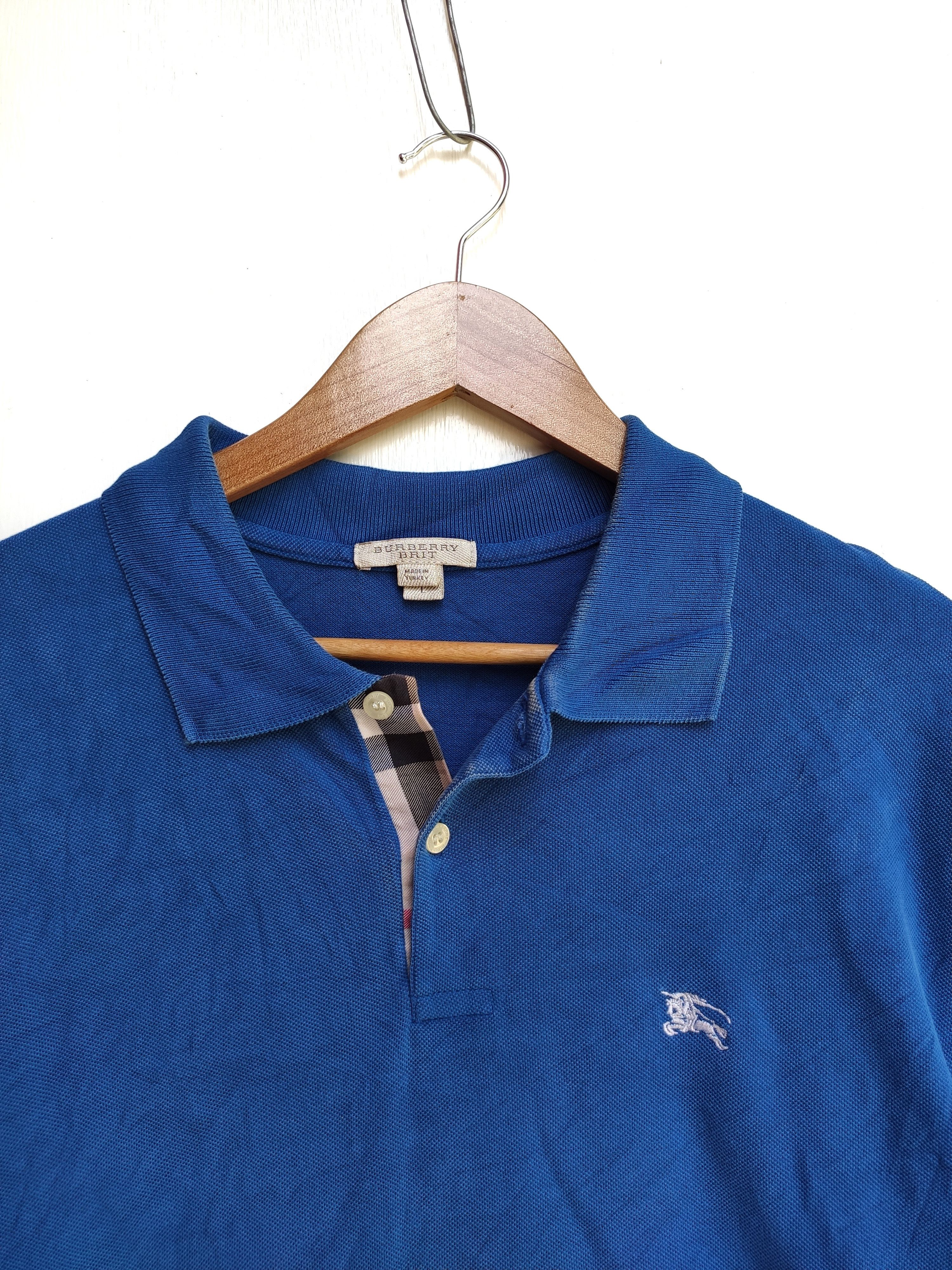 Burberry 🔥 Burberry nova check polo tee small logo embroidery Size US L / EU 52-54 / 3 - 2 Thumbnail