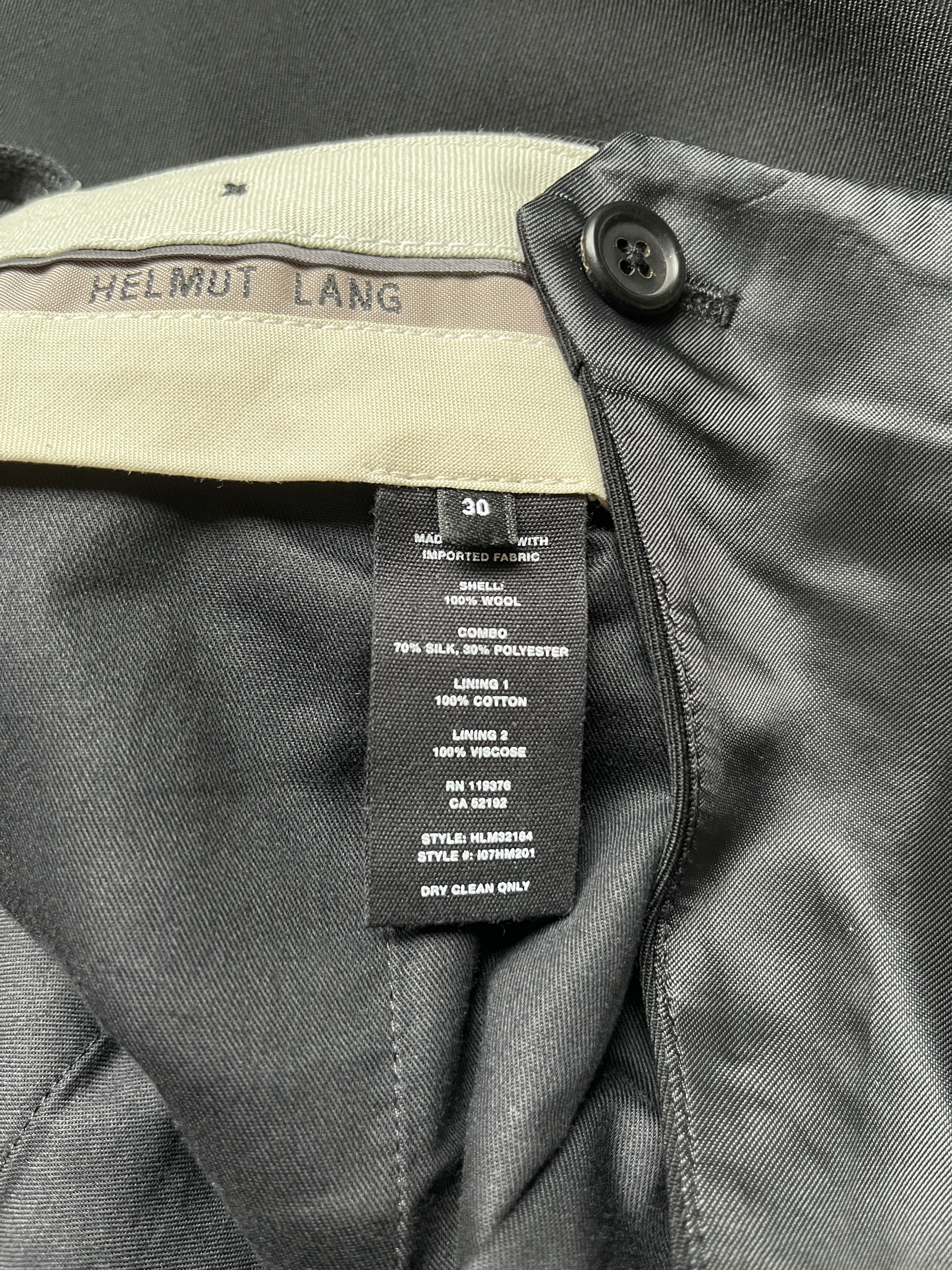 Helmut Lang ⚡️QUICK SALE⚡️Helmut Lang Black Pants Trousers Size US 30 / EU 46 - 4 Thumbnail