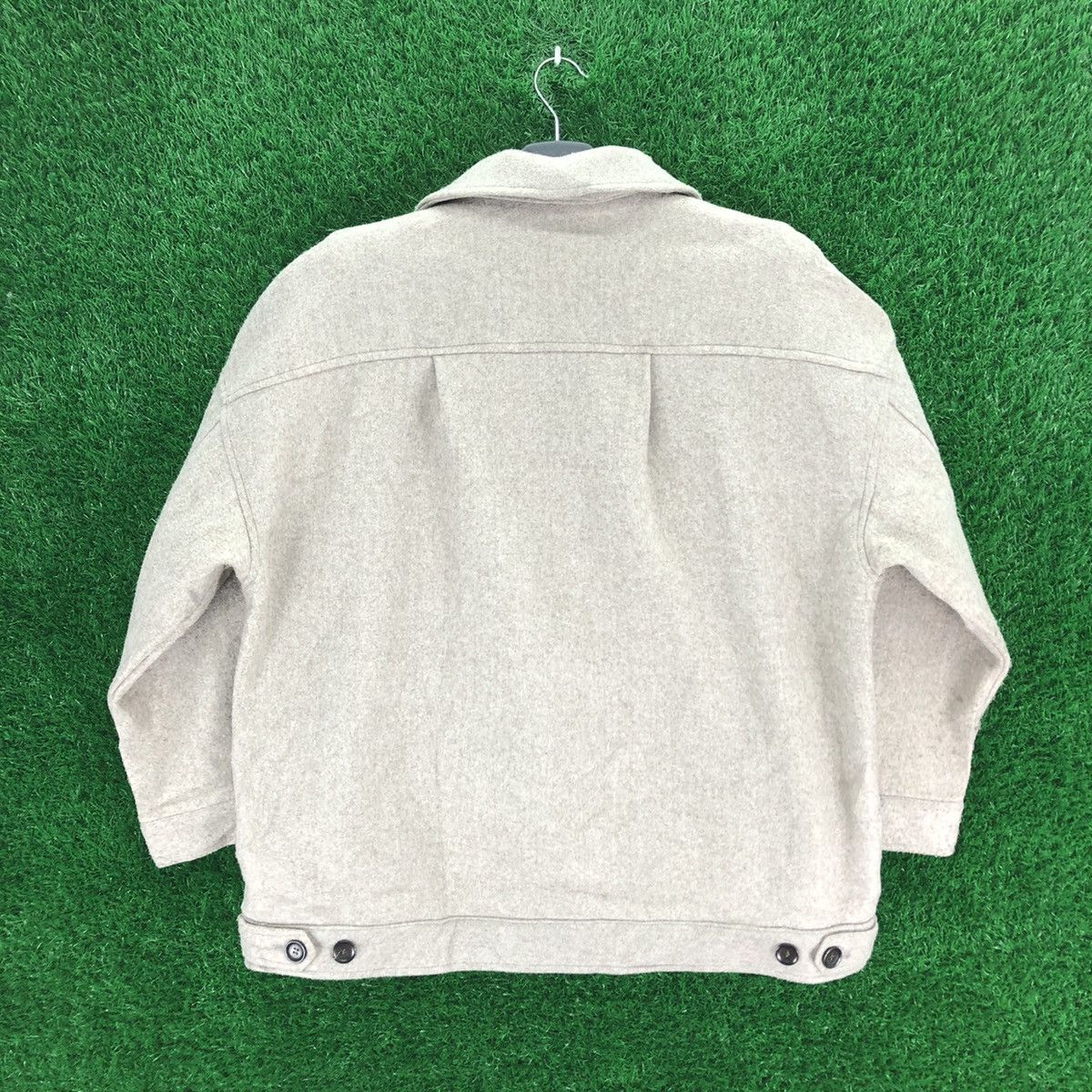 Japanese Brand Vintage Wool Shirts Baggy Style Double Pocket Button Up Size US XL / EU 56 / 4 - 4 Thumbnail