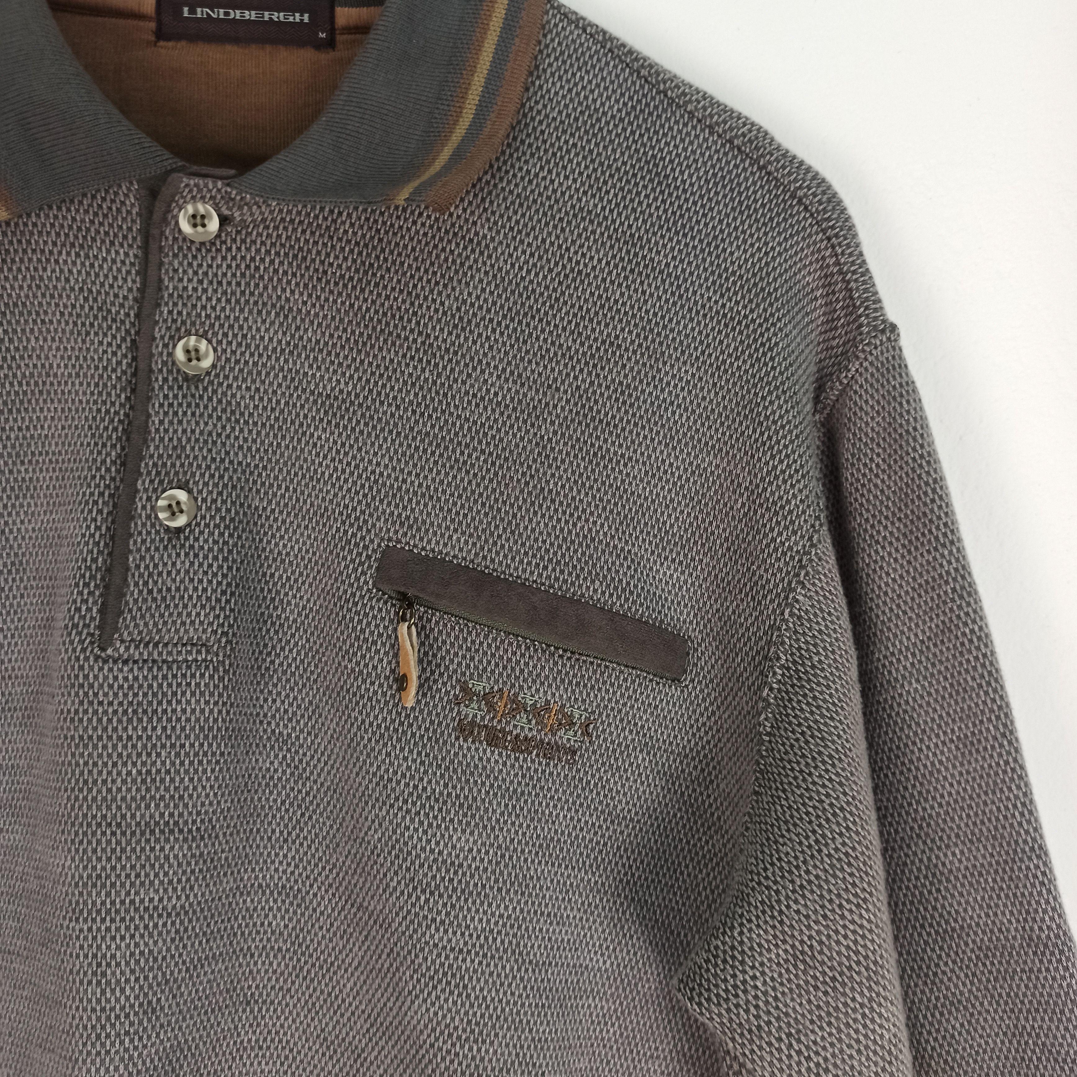 Lindbergh Rare 🔥 Lindbergh Knitted Sweatshirt Single Pocket #92 Size US M / EU 48-50 / 2 - 2 Thumbnail