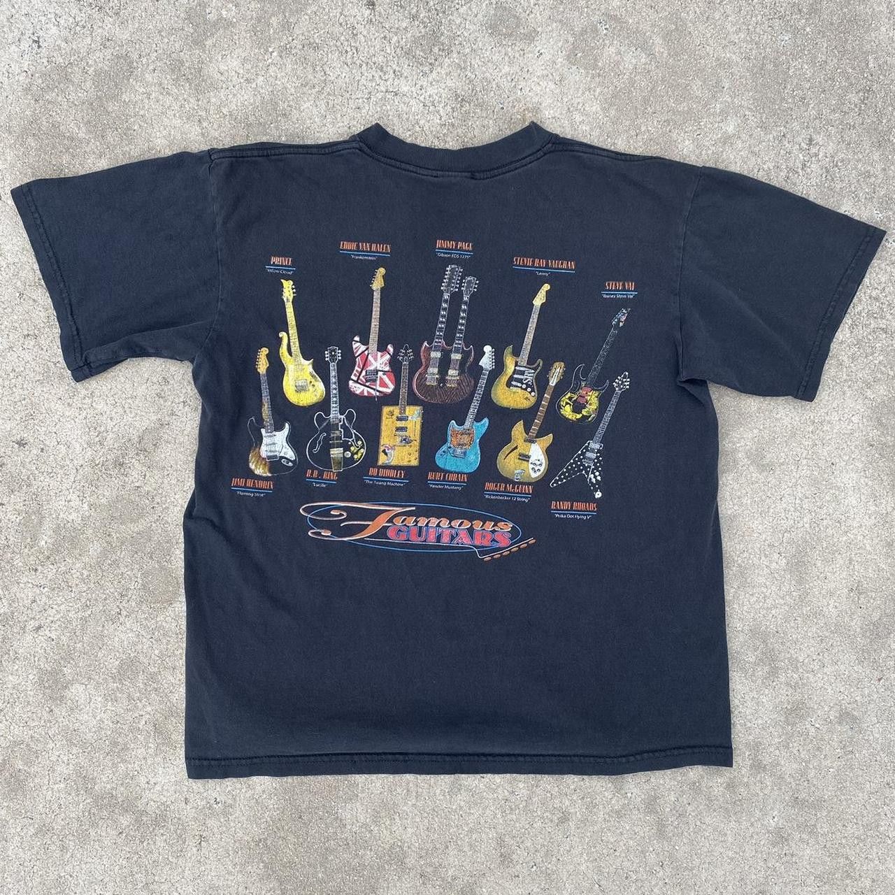 Vintage VINTAGE Y2K “FAMOUS GUITARS” BAND T SHIRT | Grailed