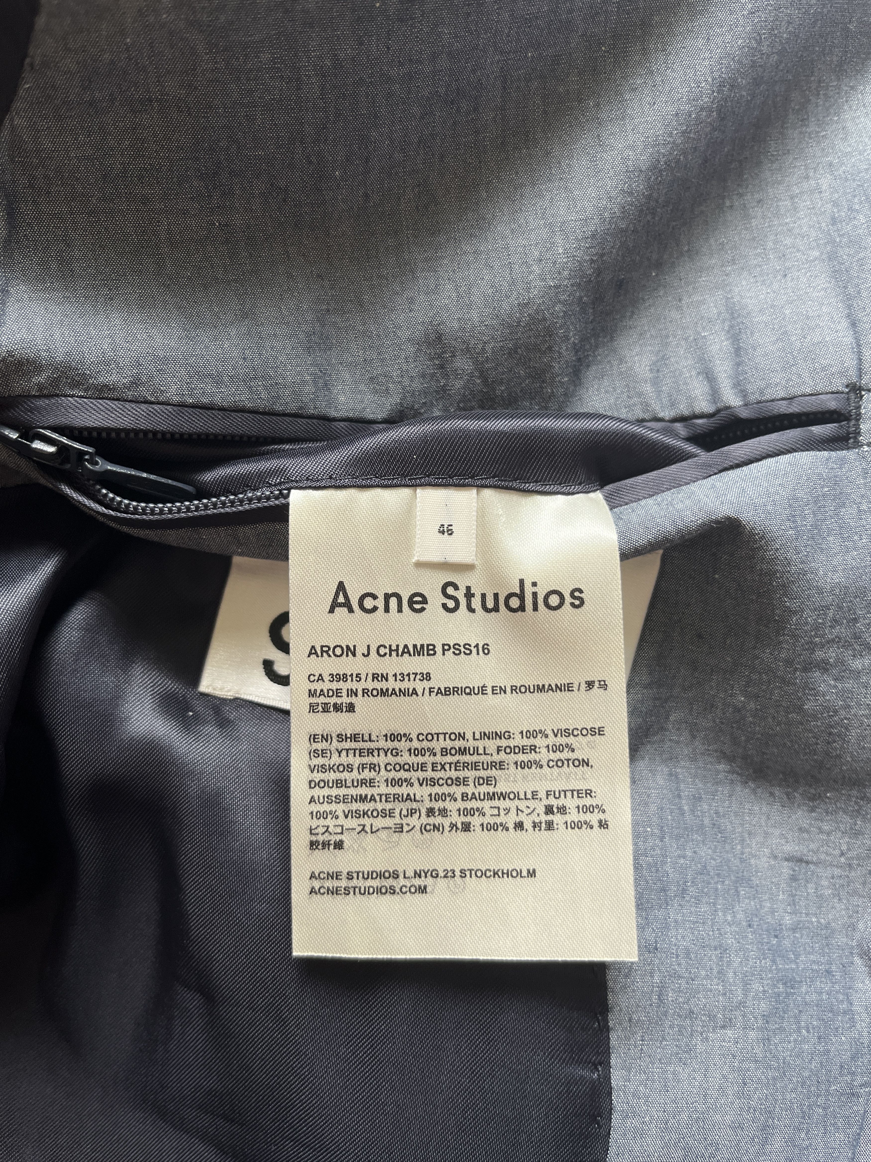 Acne Studios ⚡️QUICK SALE⚡️Acne Studios Grey Blazer Jacket Size US S / EU 44-46 / 1 - 4 Thumbnail