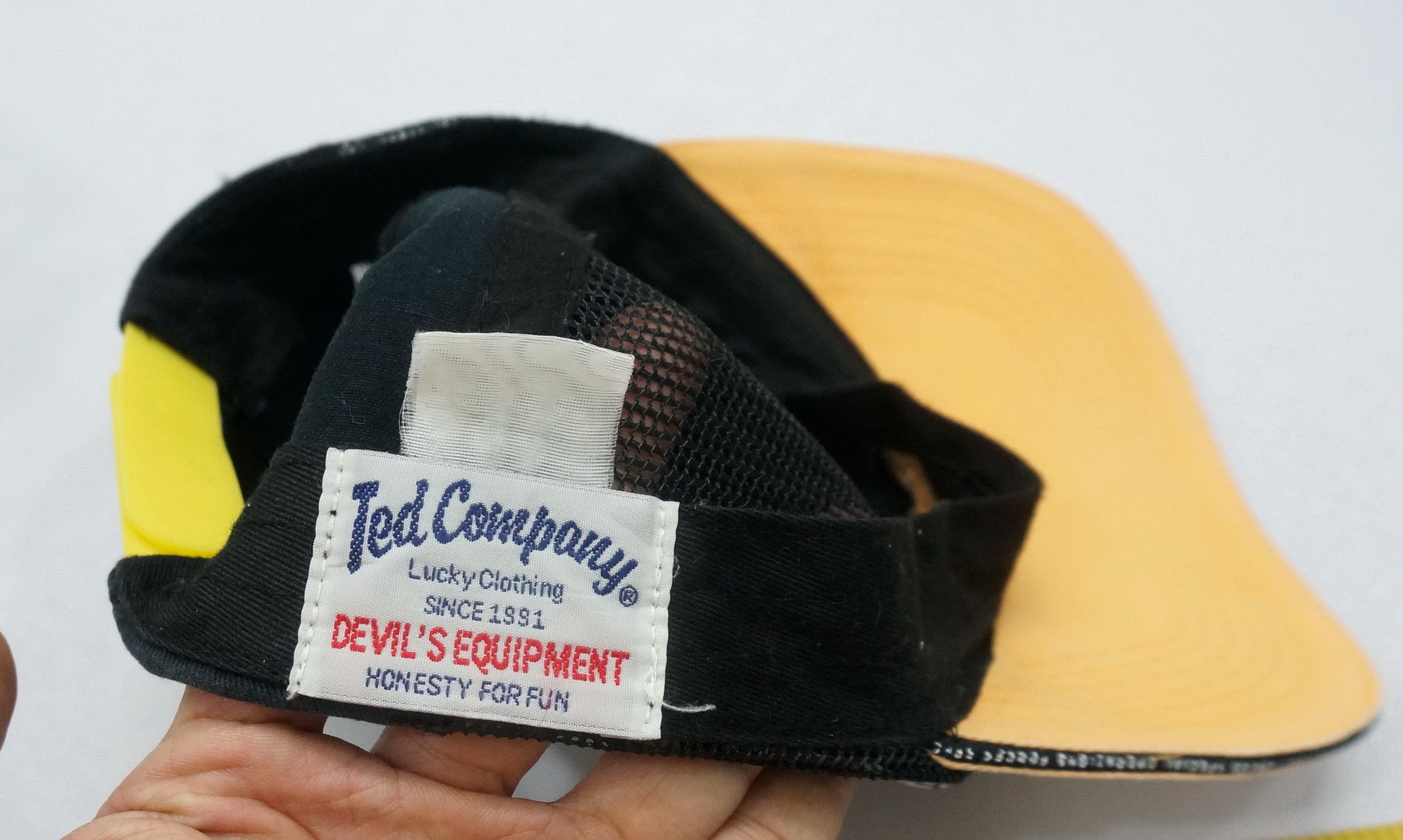 Lucky Brand × Tedman × Vintage Rare! Vintage TEDMAN'S Lucky Devil Car Race Worn Cap Size ONE SIZE - 11 Thumbnail