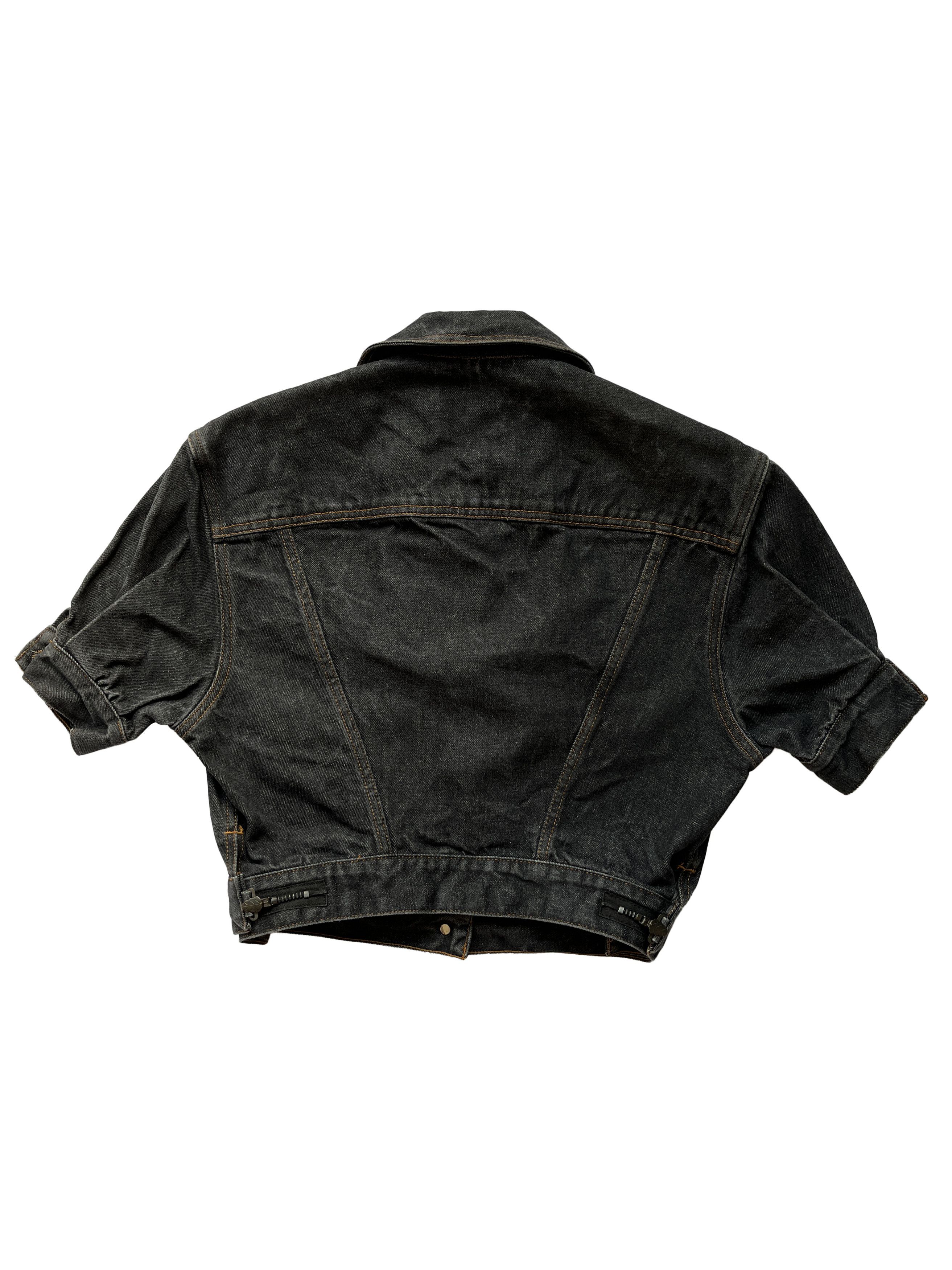 Jean Paul Gaultier ⚡️QUICK SALE⚡️1980's Jean Paul Gaultier Black Denim Jacket Size M / US 6-8 / IT 42-44 - 3 Thumbnail