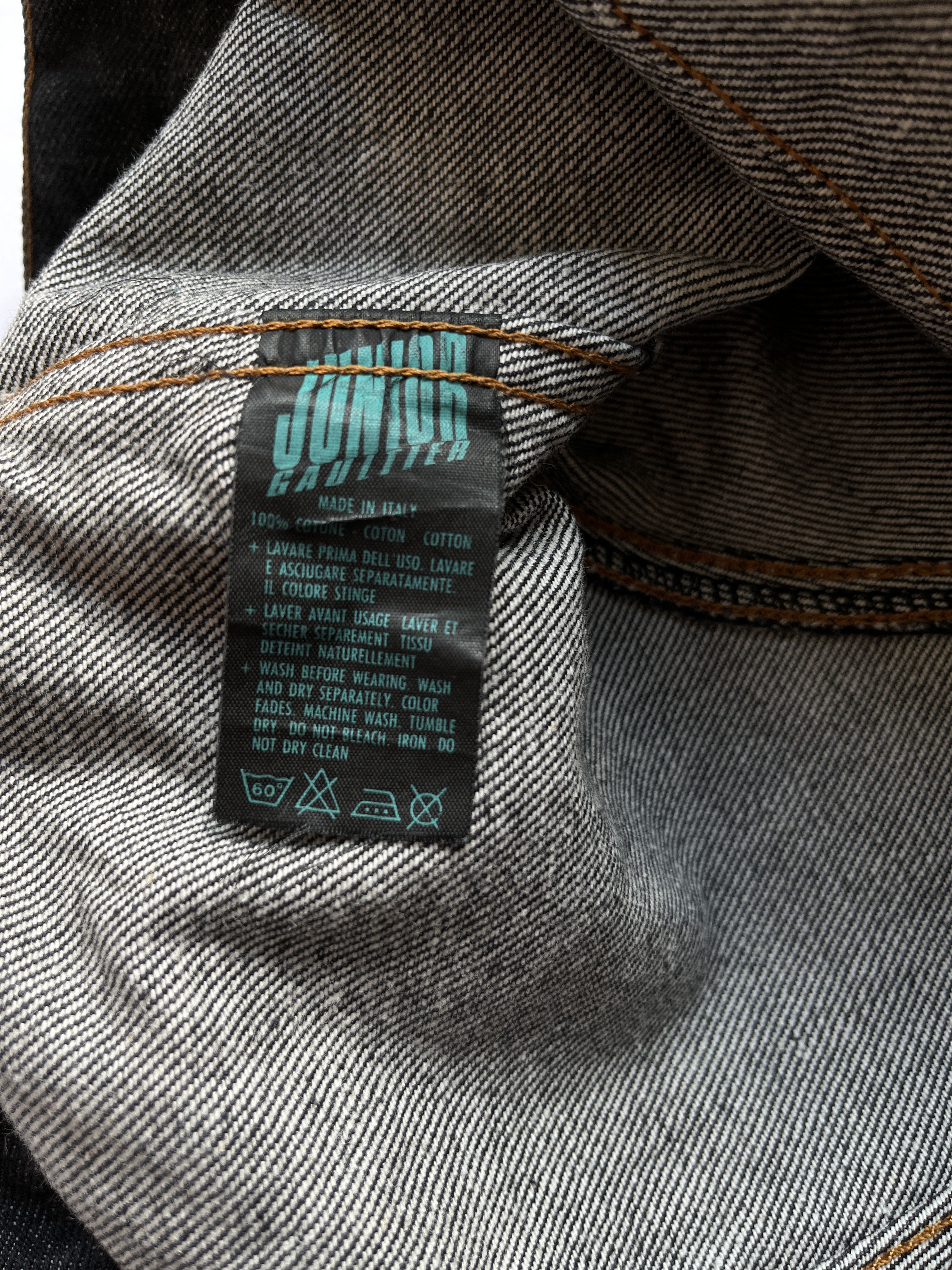 Jean Paul Gaultier ⚡️QUICK SALE⚡️1980's Jean Paul Gaultier Black Denim Jacket Size M / US 6-8 / IT 42-44 - 7 Thumbnail