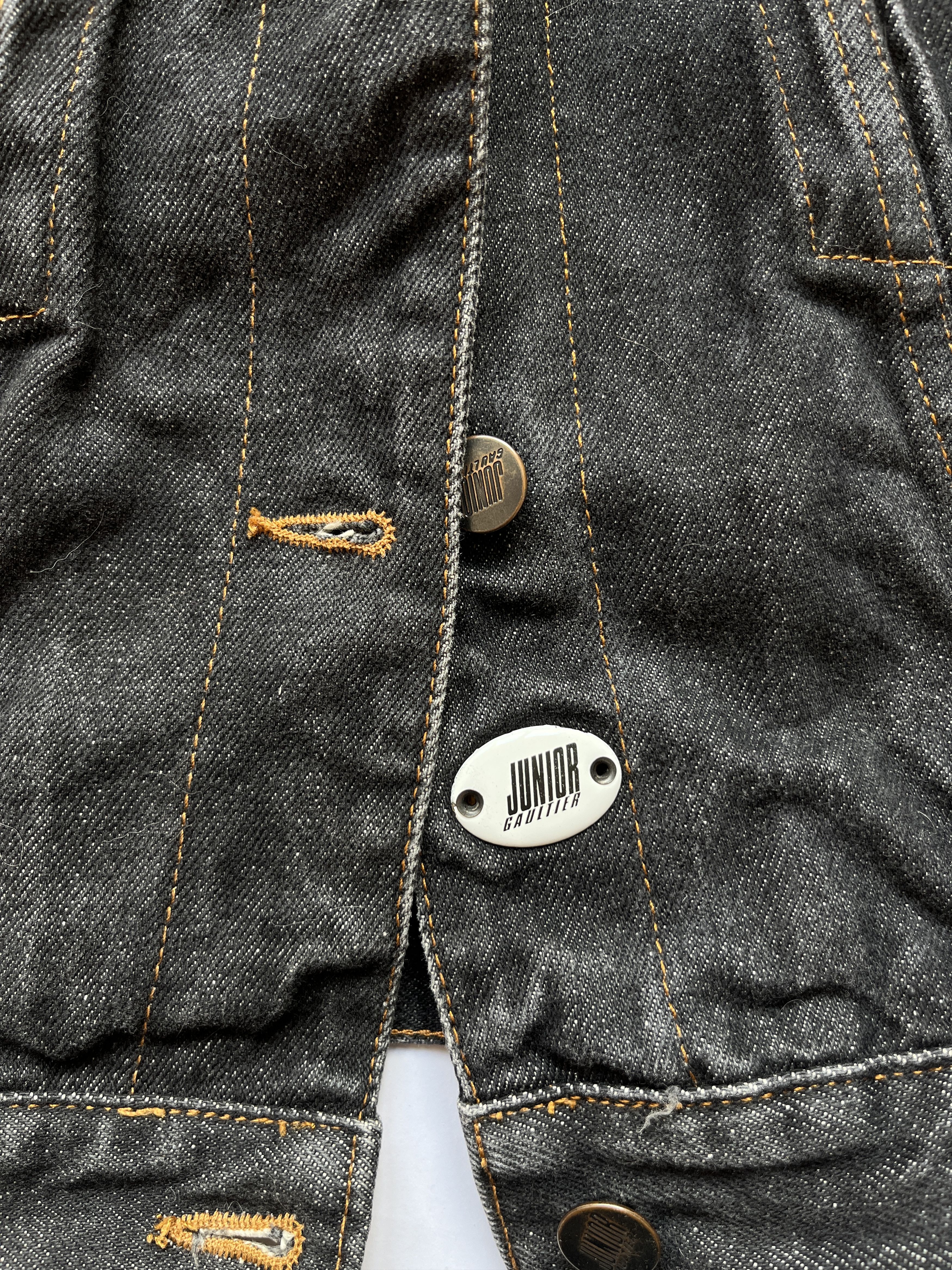 Jean Paul Gaultier ⚡️QUICK SALE⚡️1980's Jean Paul Gaultier Black Denim Jacket Size M / US 6-8 / IT 42-44 - 6 Thumbnail