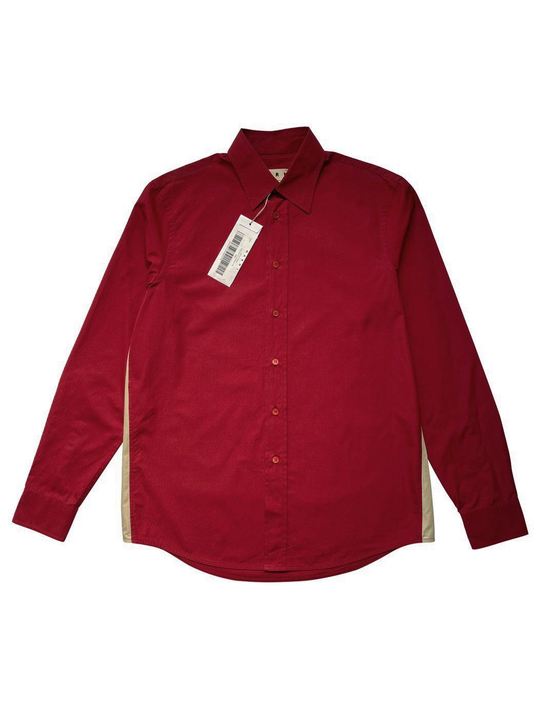 Marni ⚡️QUICK SALE⚡️2017 Marni Burgundy Shirt with Cream Trim Size US XL / EU 56 / 4 - 1 Thumbnail