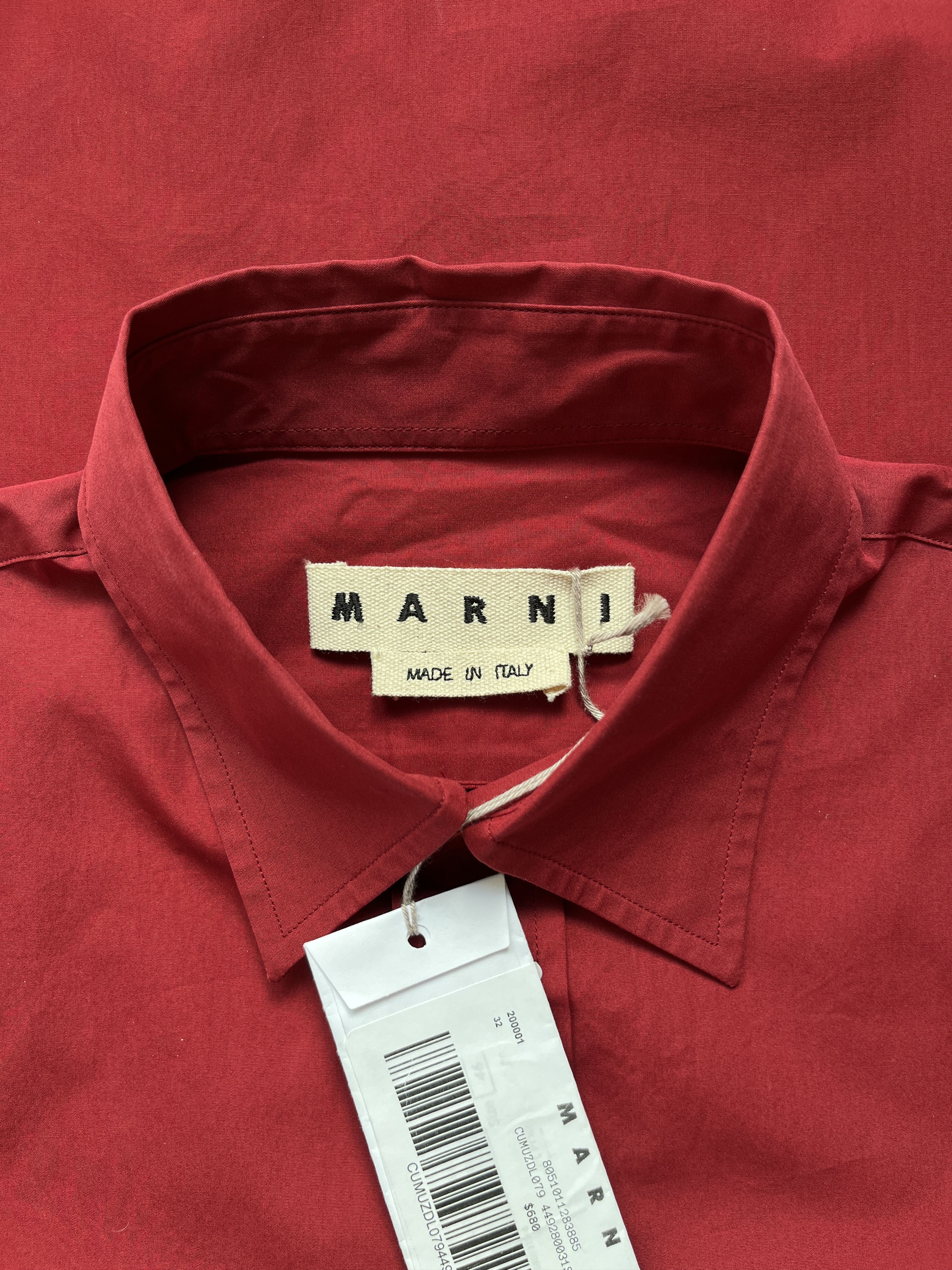 Marni ⚡️QUICK SALE⚡️2017 Marni Burgundy Shirt with Cream Trim Size US XL / EU 56 / 4 - 3 Thumbnail