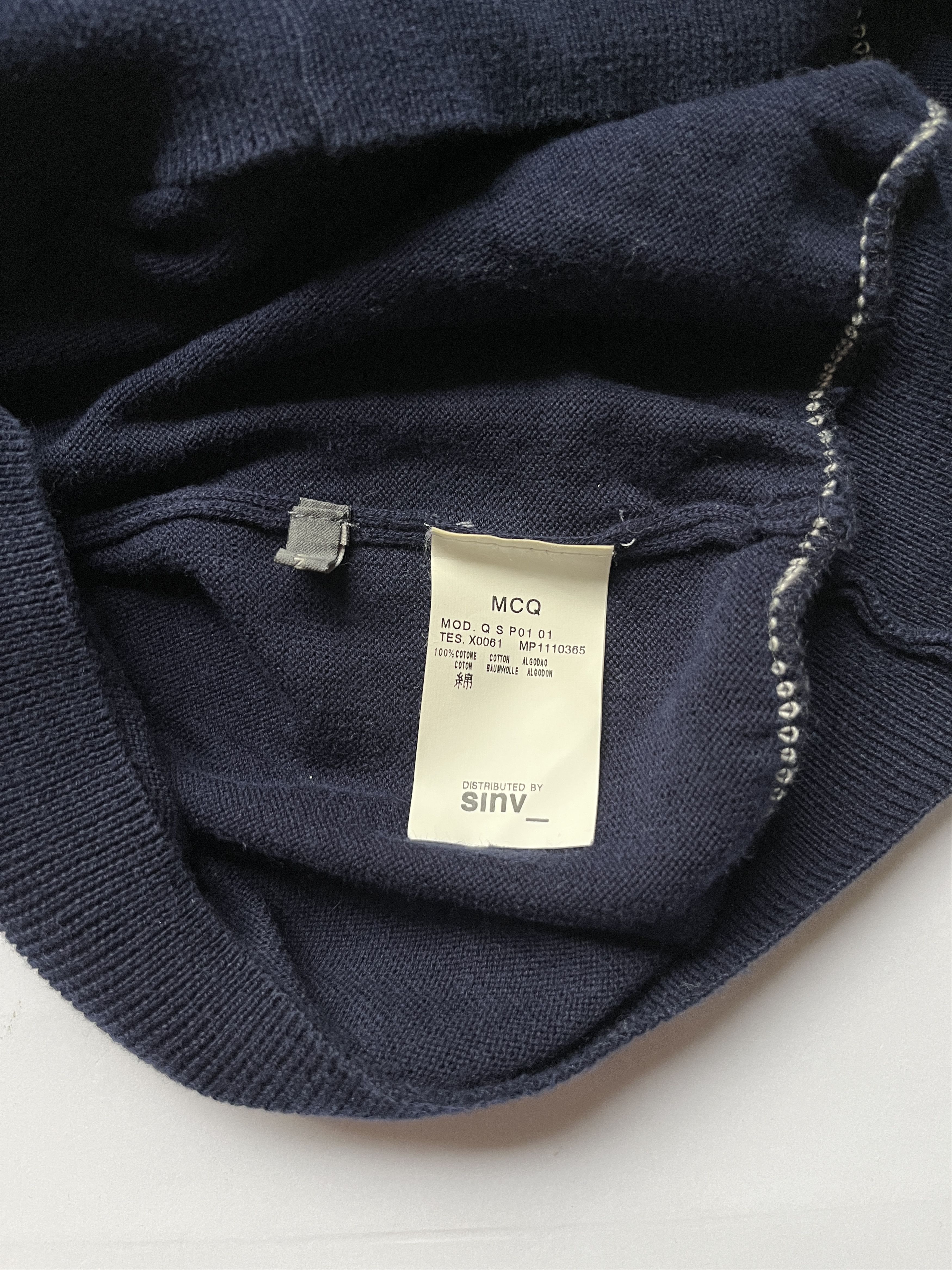 Alexander McQueen ⚡️QUICK SALE⚡️2000s' Alexander McQueen Navy Polo Knit Size US S / EU 44-46 / 1 - 5 Thumbnail