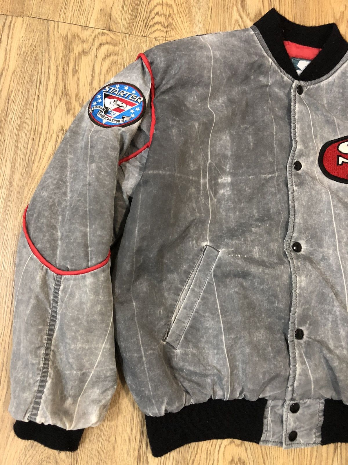 NFL × Starter × Vintage Vintage 80’s Starter San Francisco 49ers bomber jacket Size US L / EU 52-54 / 3 - 3 Thumbnail