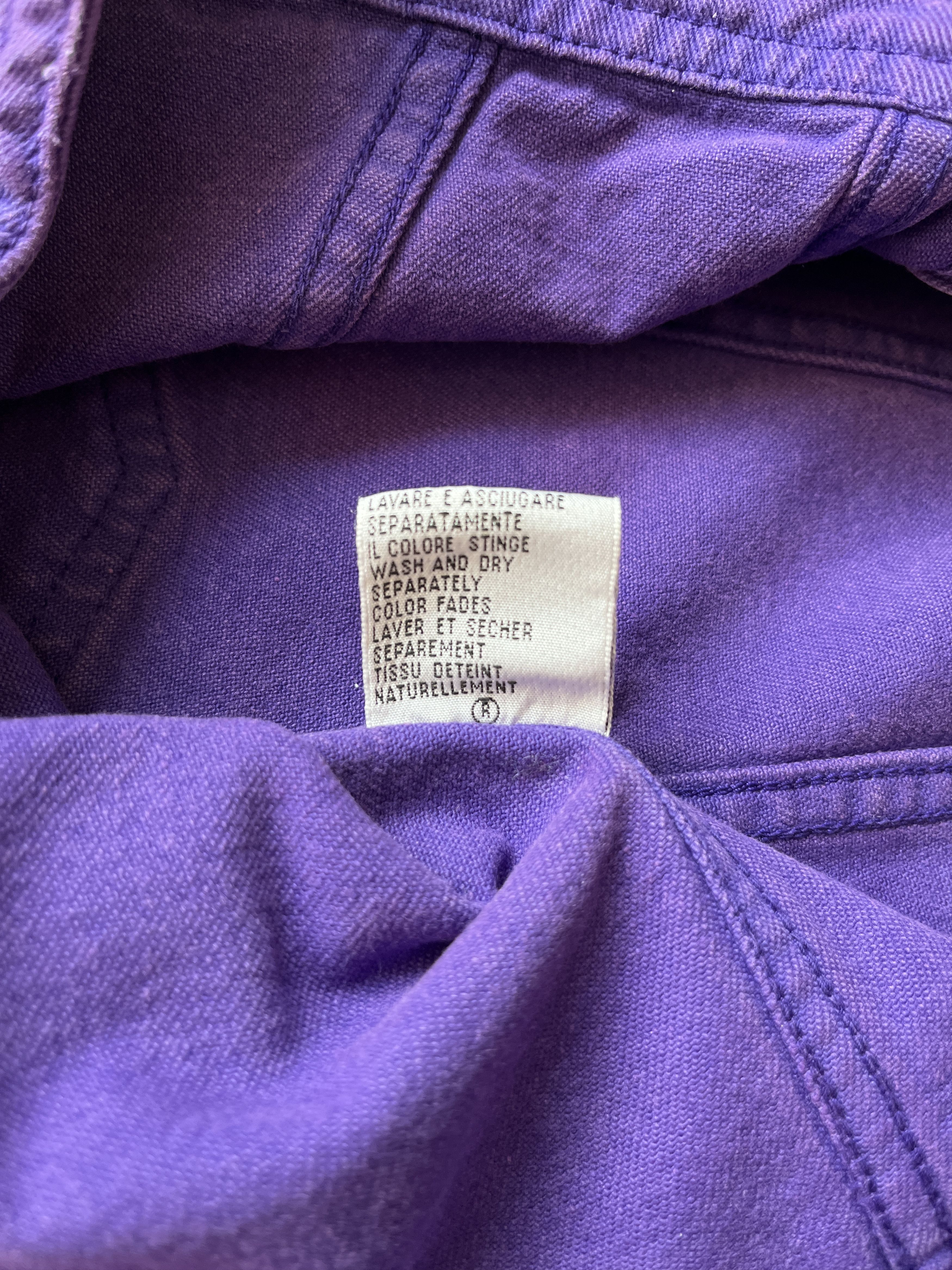 Katharine Hamnett London ⚡️QUICK SALE⚡️1980s' Katharine Hamnett Purple Denim Jacket Size US S / EU 44-46 / 1 - 5 Thumbnail